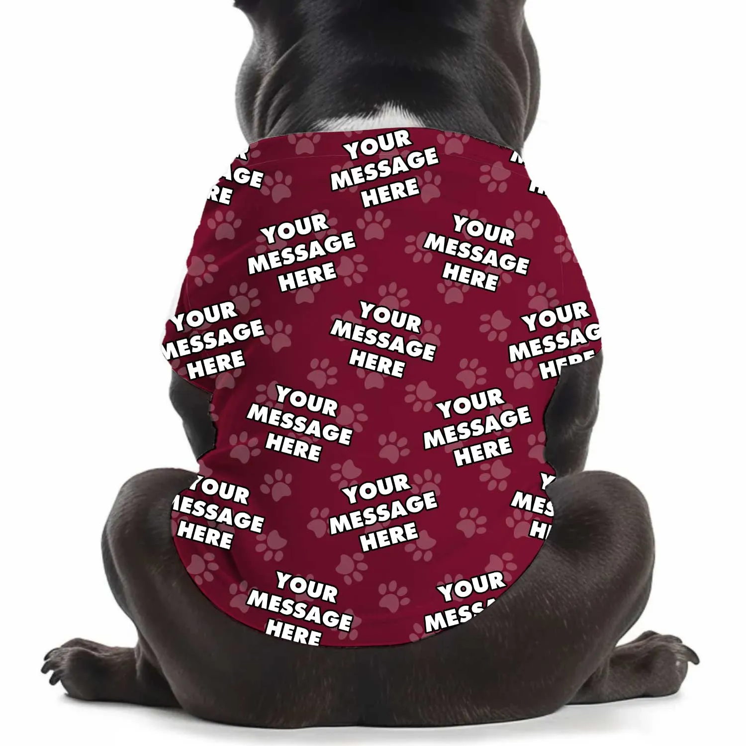 Your Message Personalised Dog T Shirt sold by Super Socks product image thumbnail 5