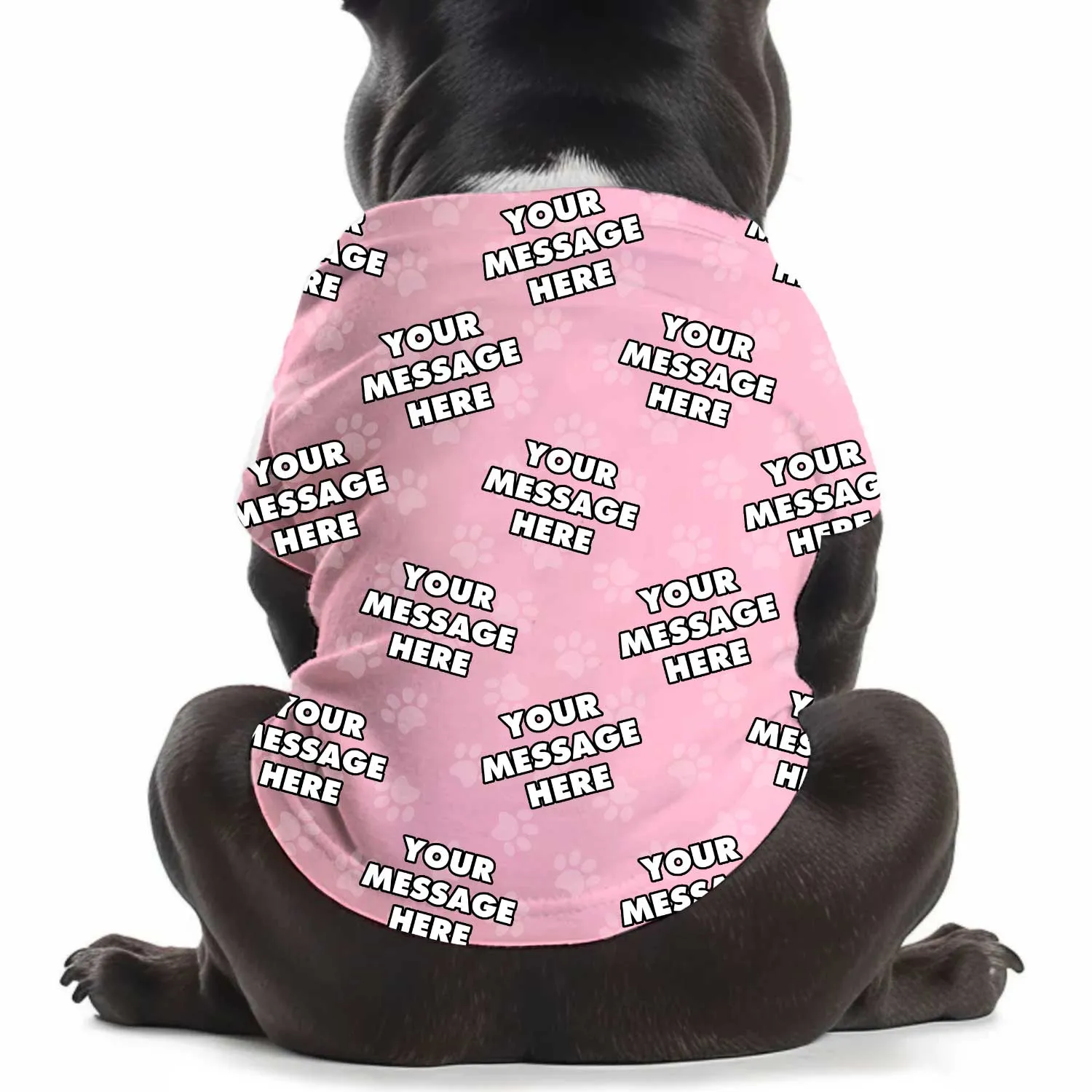Your Message Personalised Dog T Shirt sold by Super Socks product image thumbnail 2