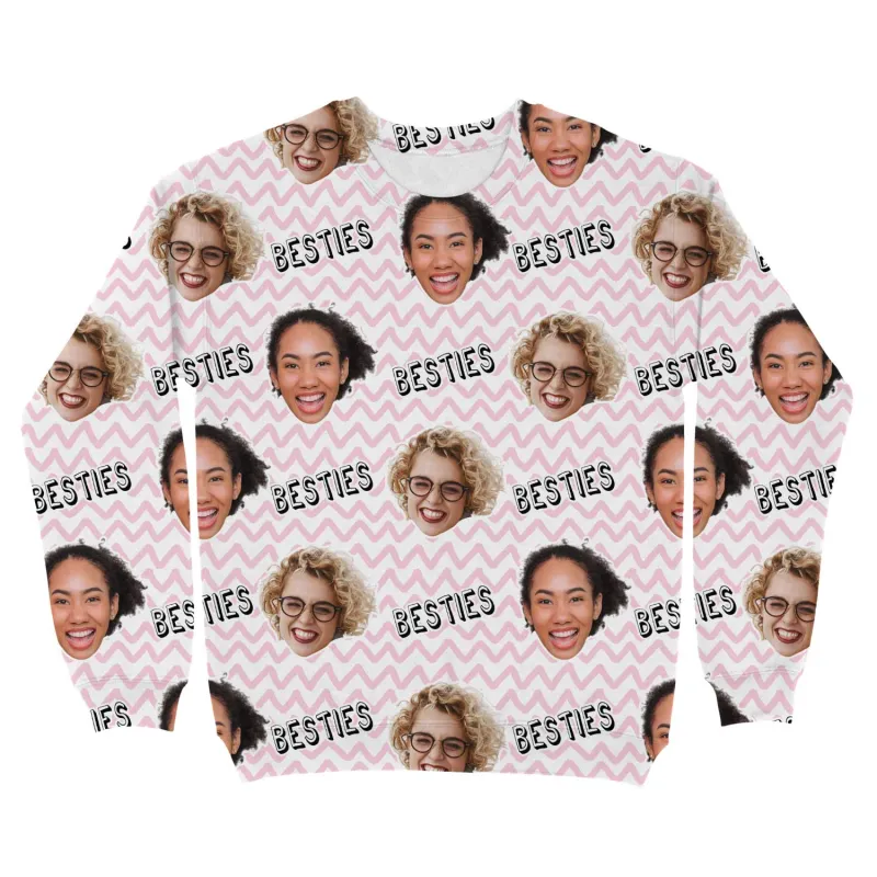 Besties Personalised Sweatshirt sold by Super Socks