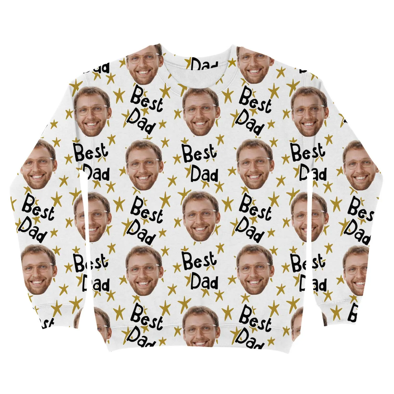 Best Dad Personalised Sweatshirt sold by Super Socks product image thumbnail 3