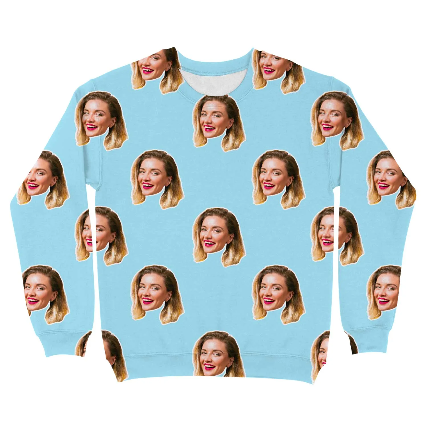 Your Face Personalised Sweatshirt sold by Super Socks product image thumbnail 3