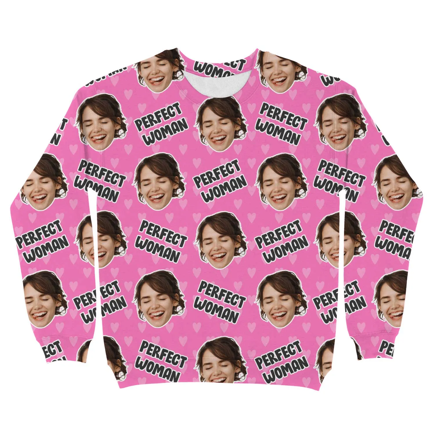 The Perfect Woman Personalised Sweatshirt sold by Super Socks product image thumbnail 2