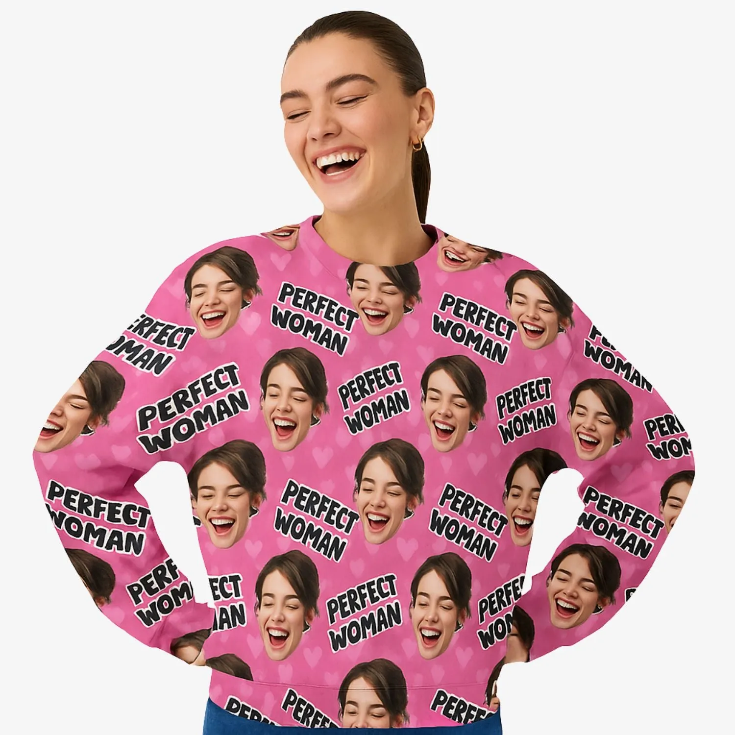 The Perfect Woman Personalised Sweatshirt sold by Super Socks