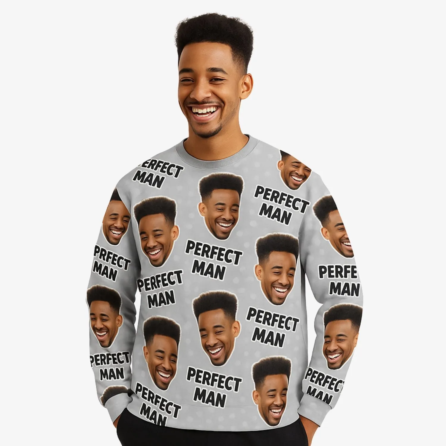 The Perfect Man Personalised Sweatshirt sold by Super Socks
