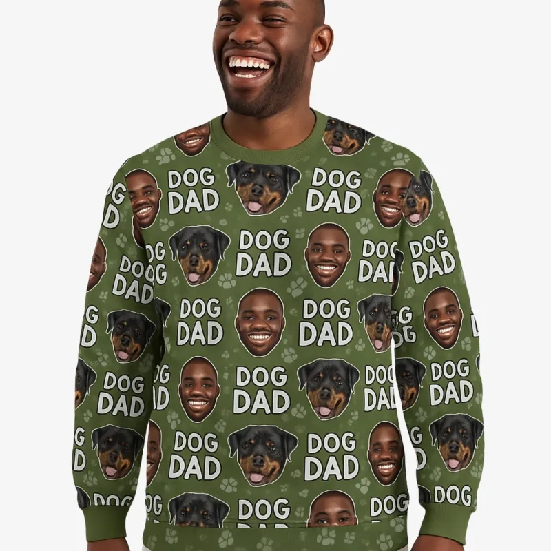 Dog Dad Personalised Sweatshirt sold by Super Socks