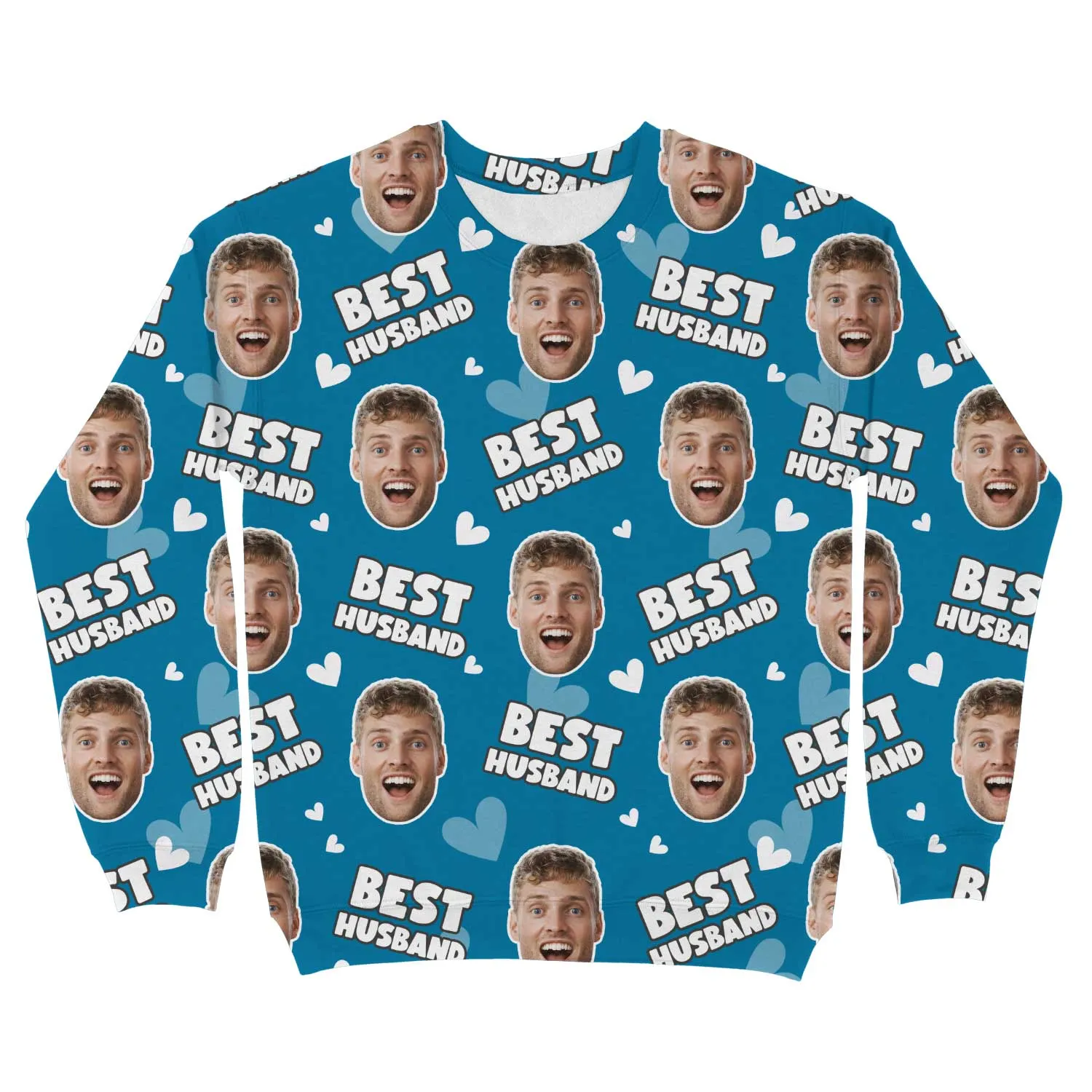 Best Husband Personalised Sweatshirt sold by Super Socks product image thumbnail 2