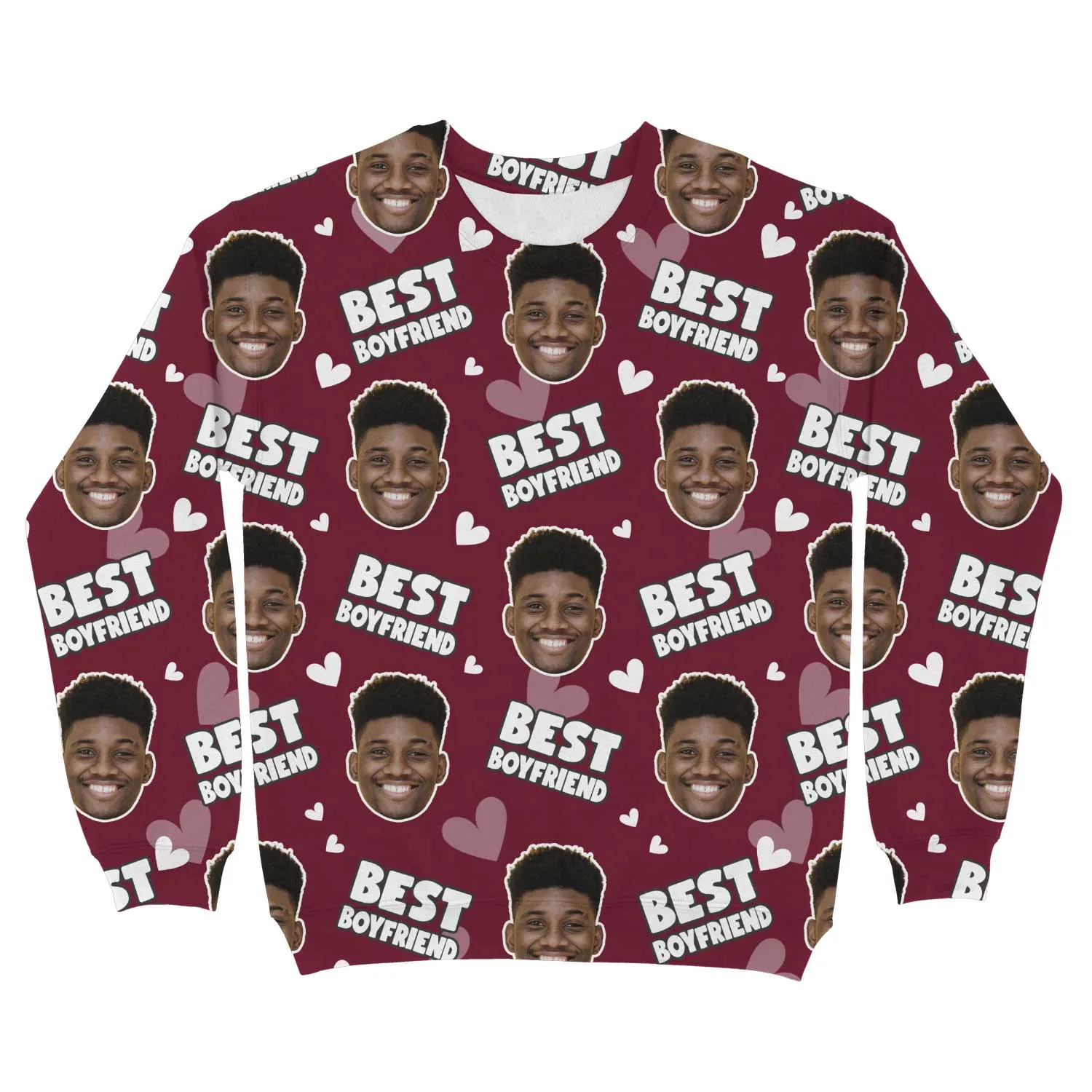 Best Boyfriend Personalised Sweatshirt sold by Super Socks product image thumbnail 5