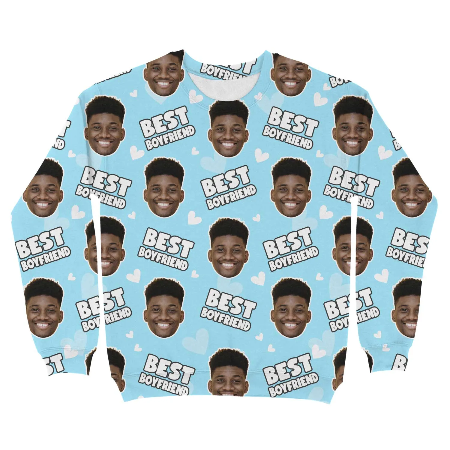 Best Boyfriend Personalised Sweatshirt sold by Super Socks product image thumbnail 3