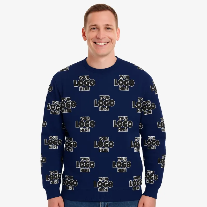 Personalised Full-Print Sweatshirt with Your Business Logo sold by Super Socks