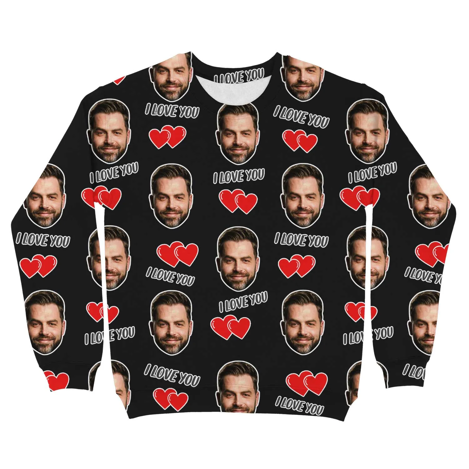 I Love You Personalised Sweatshirt sold by Super Socks product image thumbnail 4