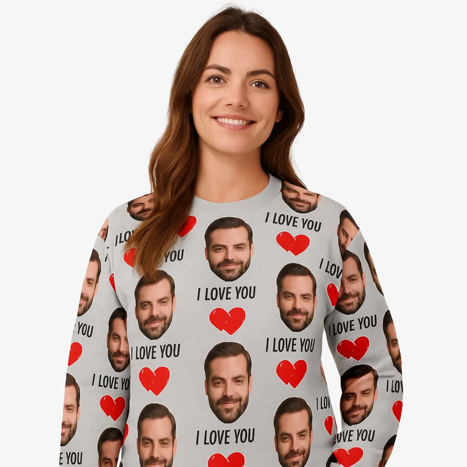 I Love You Personalised Sweatshirt sold by Super Socks