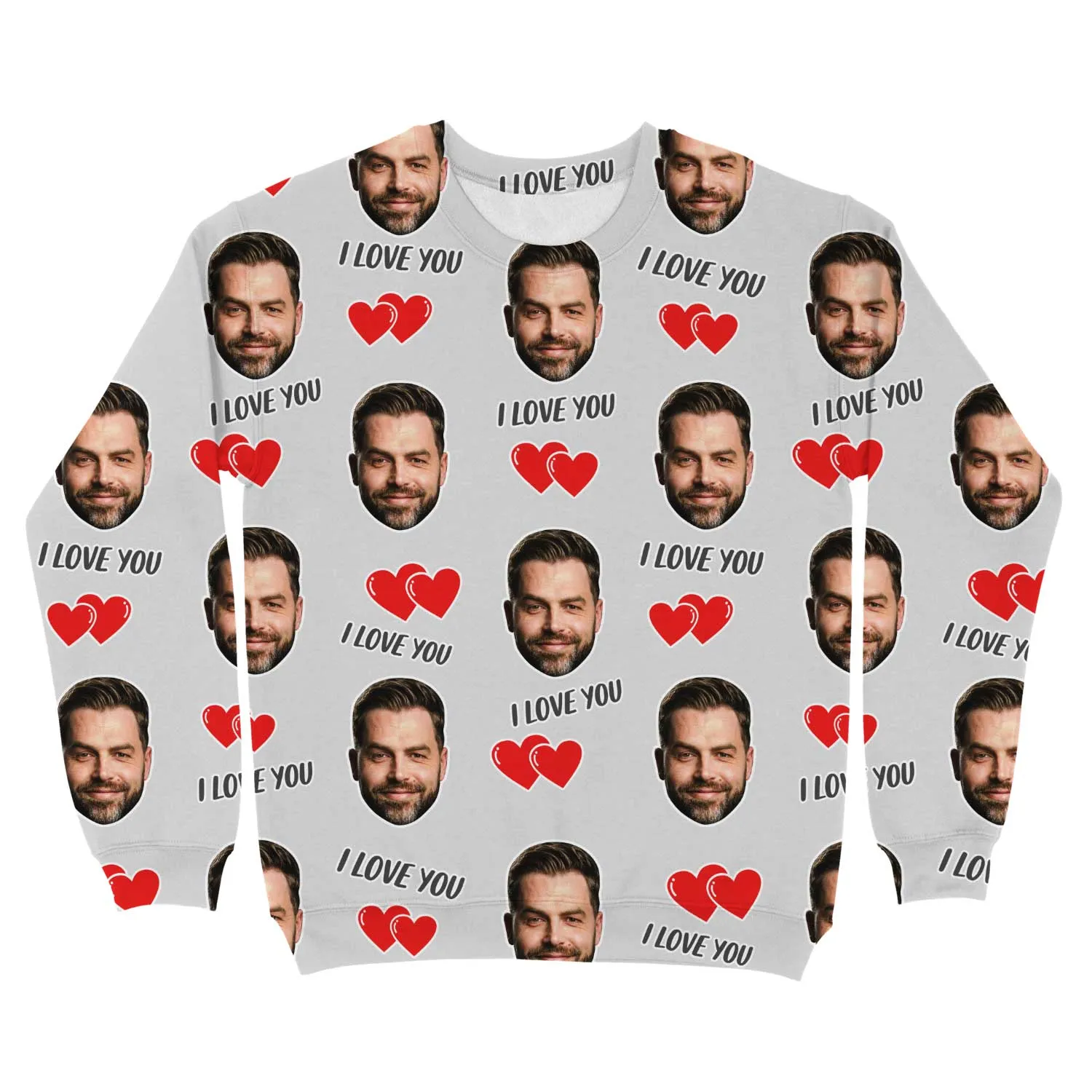 I Love You Personalised Sweatshirt sold by Super Socks product image thumbnail 2