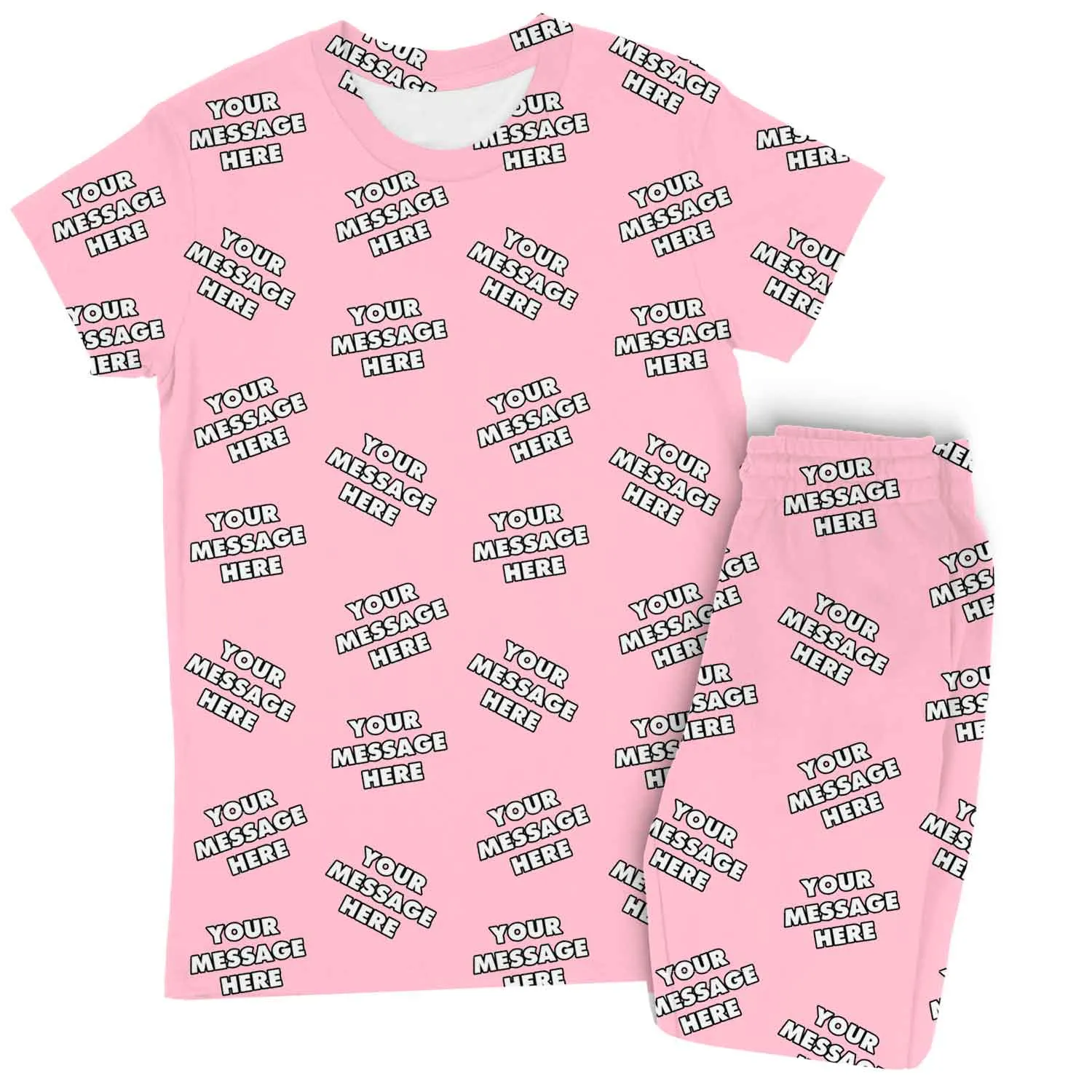 Women's Personalised Message Pyjamas - Trouser Set sold by Super Socks product image thumbnail 3