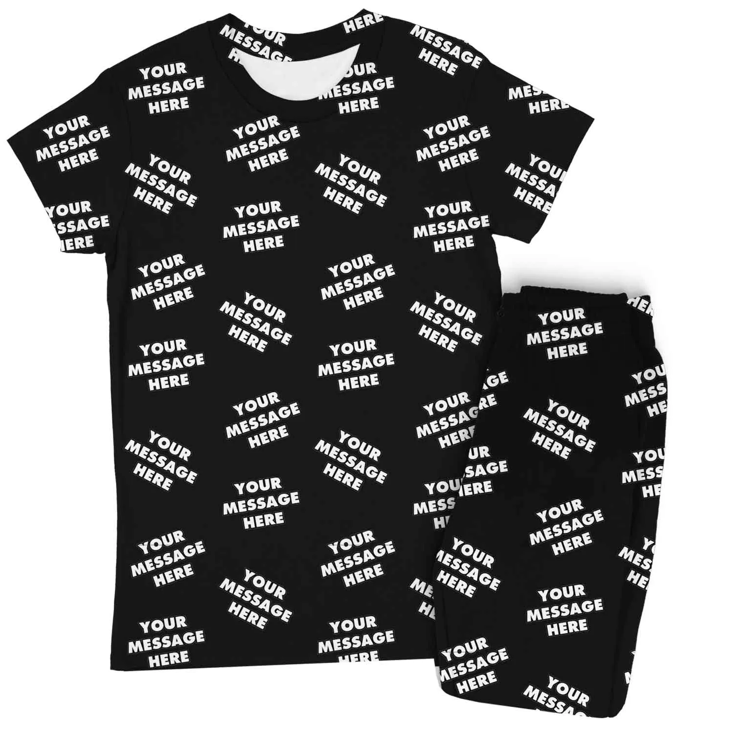 Women's Personalised Message Pyjamas - Trouser Set sold by Super Socks product image thumbnail 4