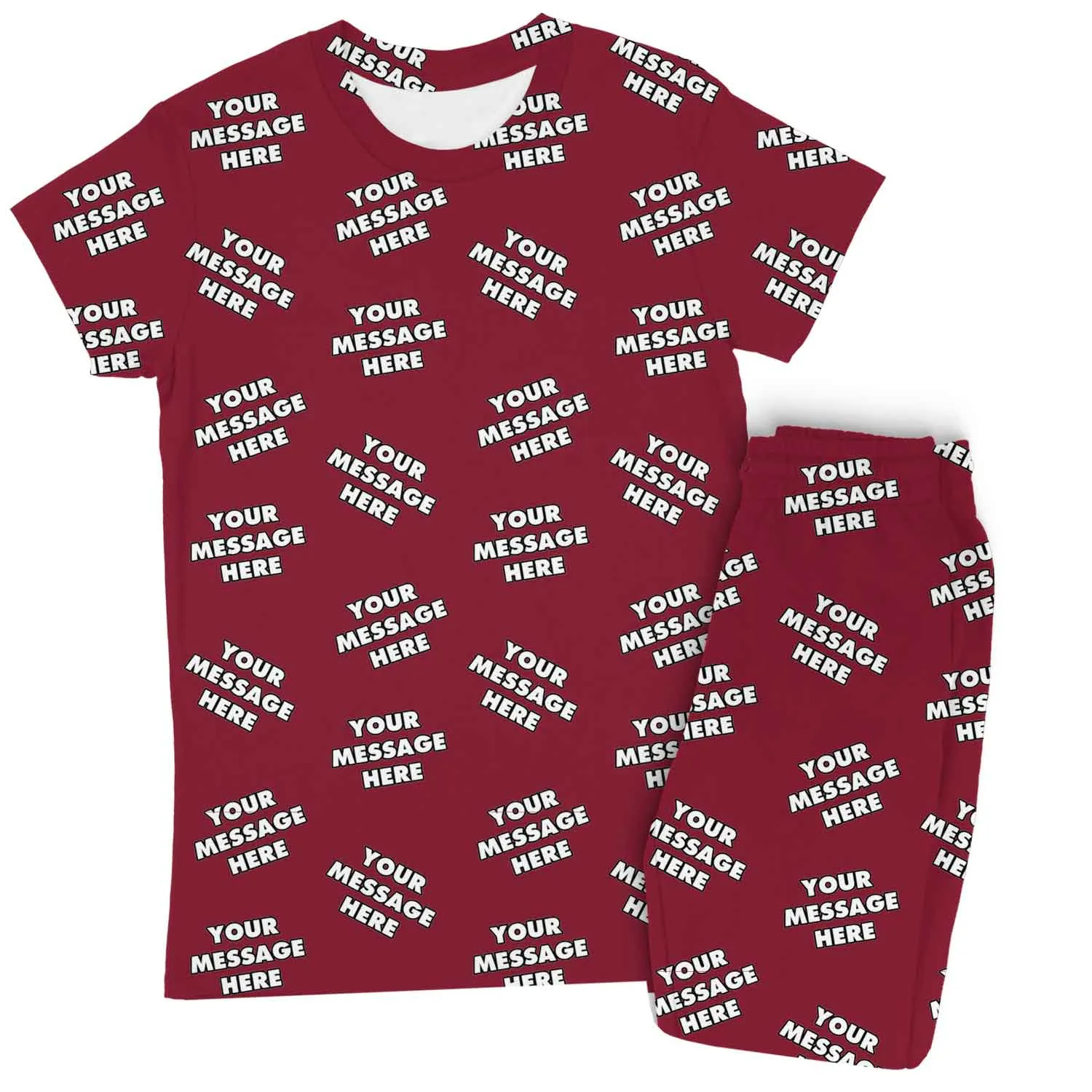 Women's Personalised Message Pyjamas - Trouser Set sold by Super Socks product image thumbnail 5
