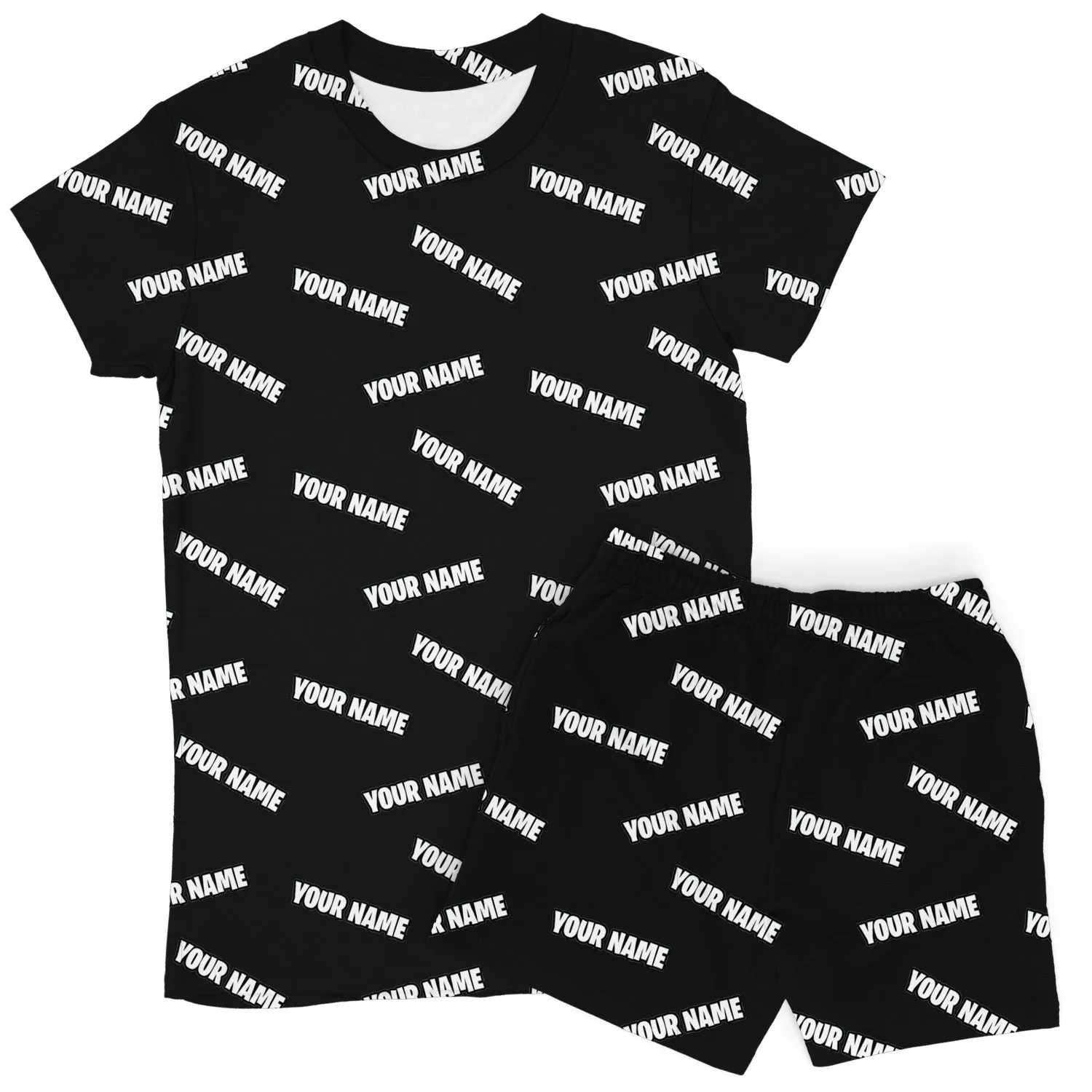 Your Name Women's Personalised PJs - Shorts Set sold by Super Socks product image thumbnail 4