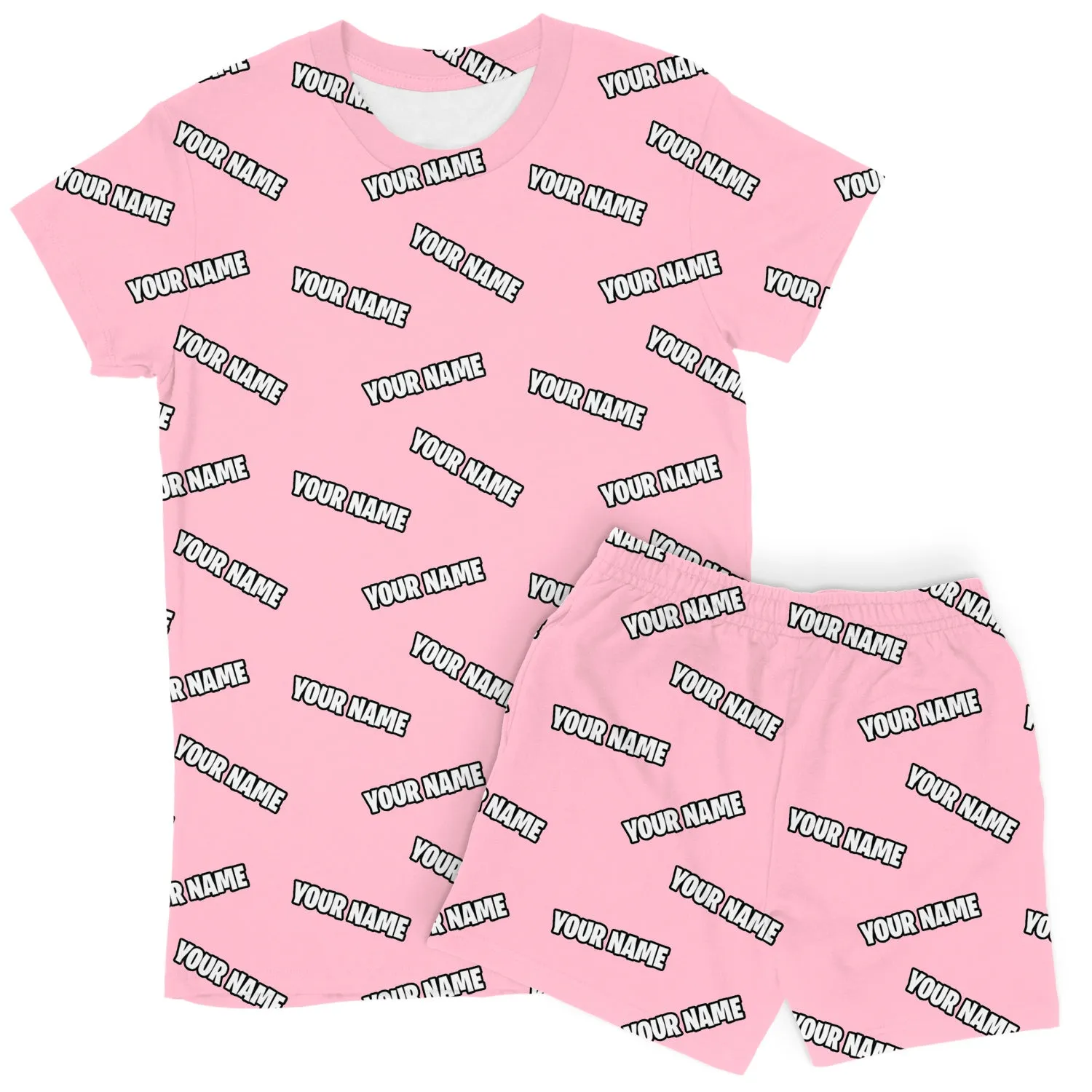 Your Name Women's Personalised PJs - Shorts Set sold by Super Socks product image thumbnail 3