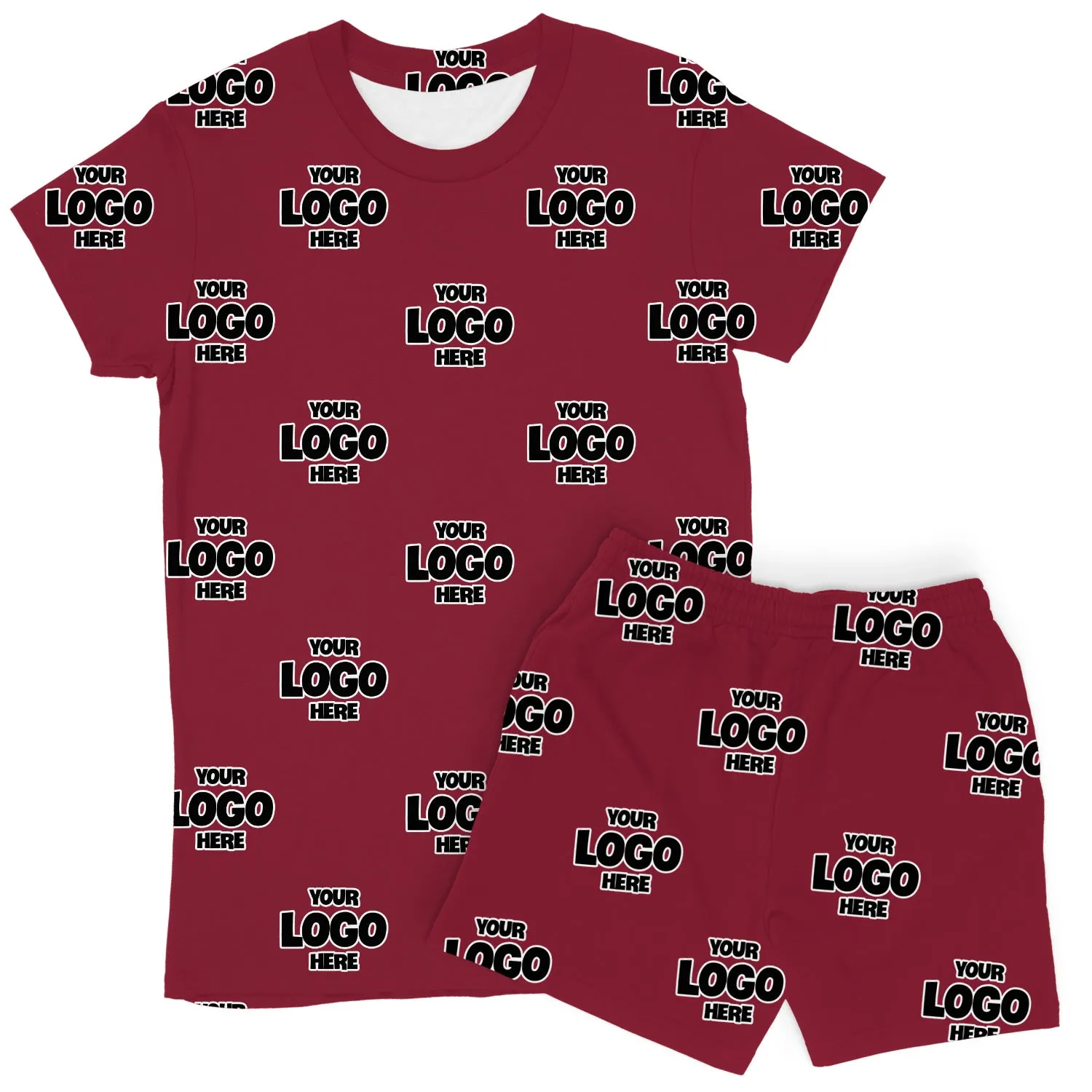 Women's Personalised Logo PJs - Shorts Set sold by Super Socks product image thumbnail 5