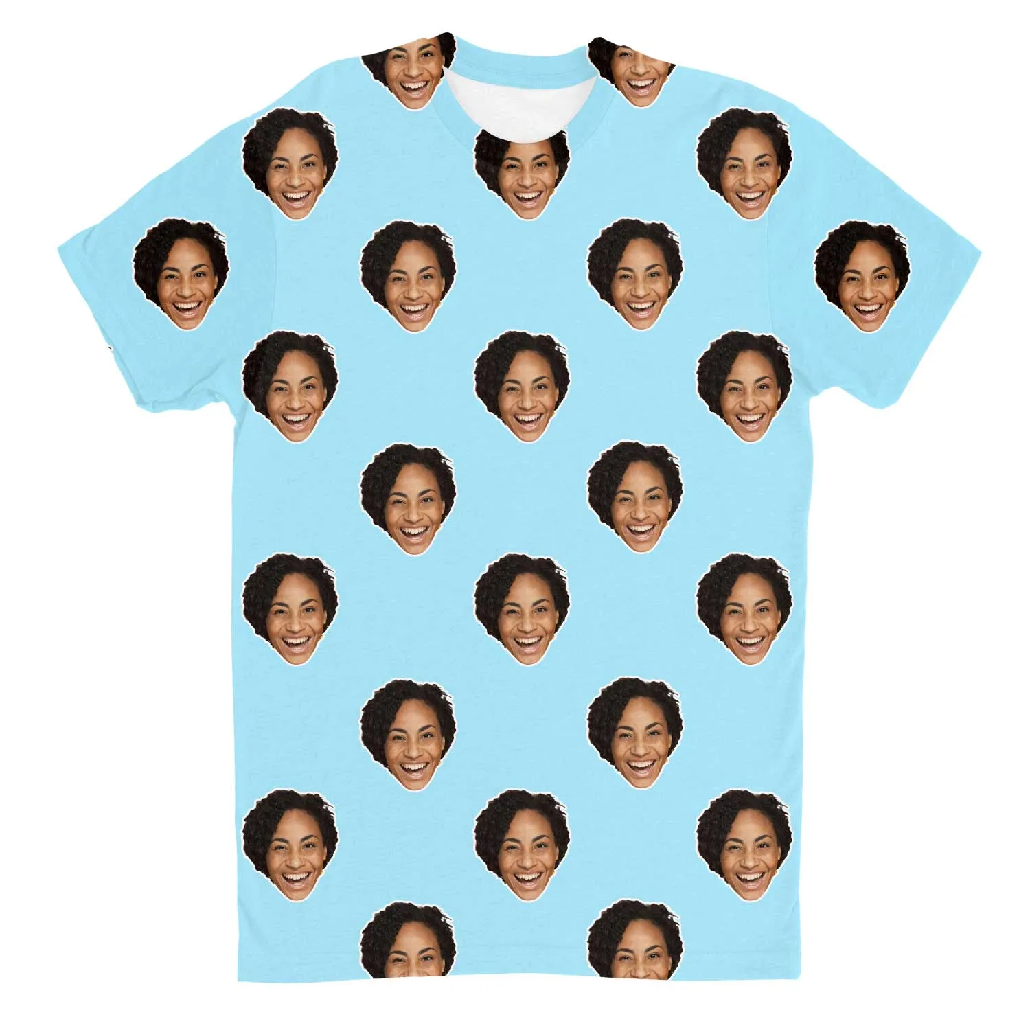 Your Face Custom T-Shirt sold by Super Socks product image thumbnail 4