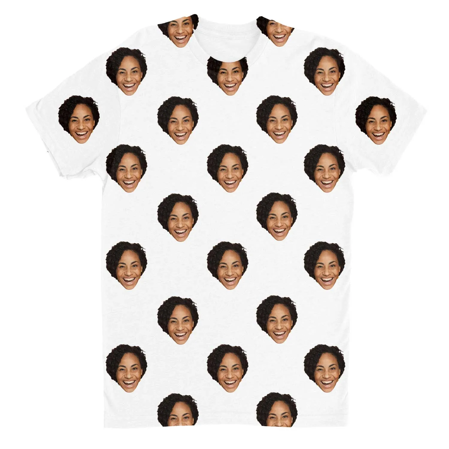 Your Face Custom T-Shirt sold by Super Socks product image thumbnail 3
