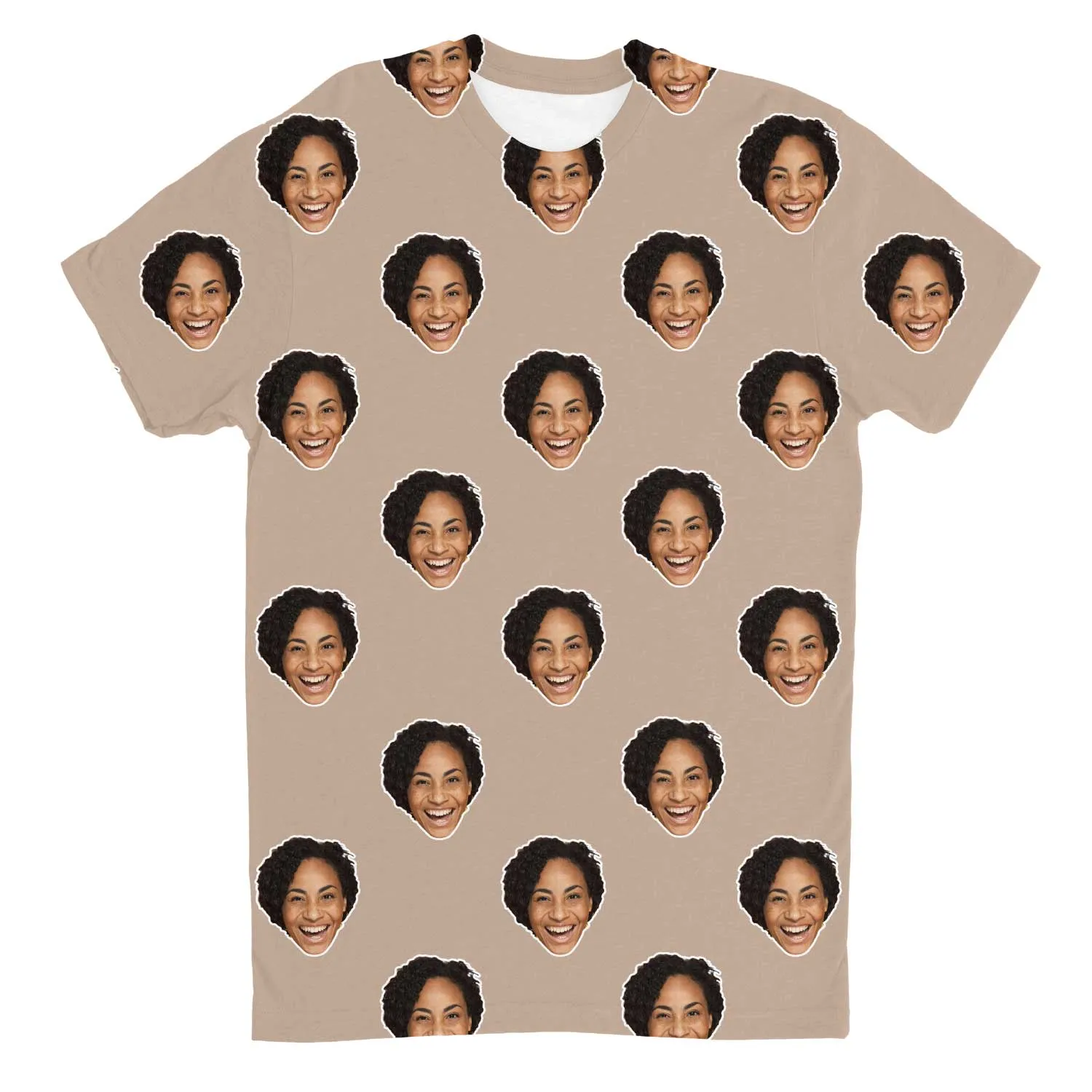 Your Face Custom T-Shirt sold by Super Socks product image thumbnail 2