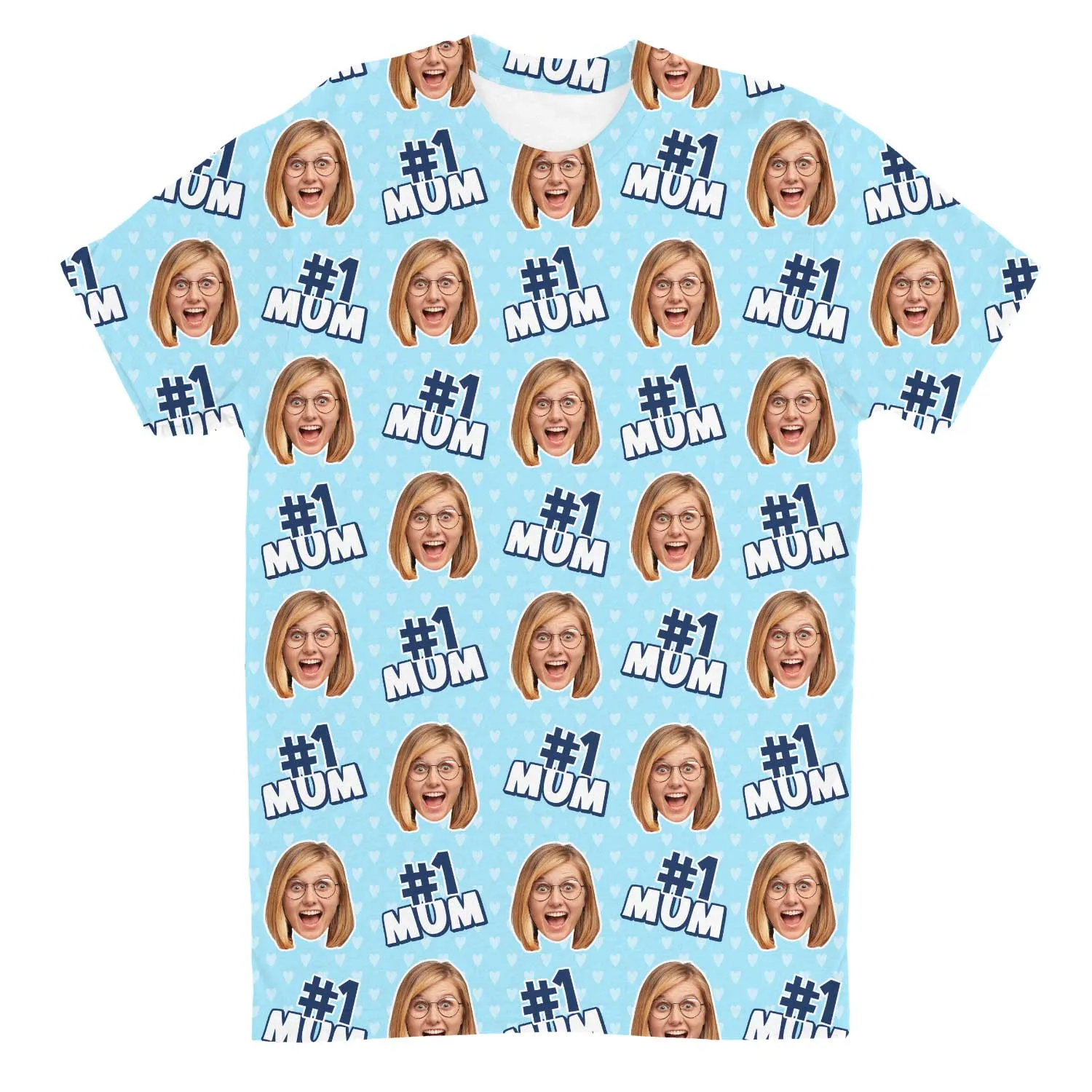 Number 1 Mum Custom T-Shirt sold by Super Socks product image thumbnail 3