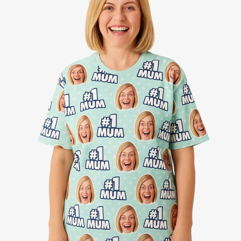 Number 1 Mum Custom T-Shirt sold by Super Socks