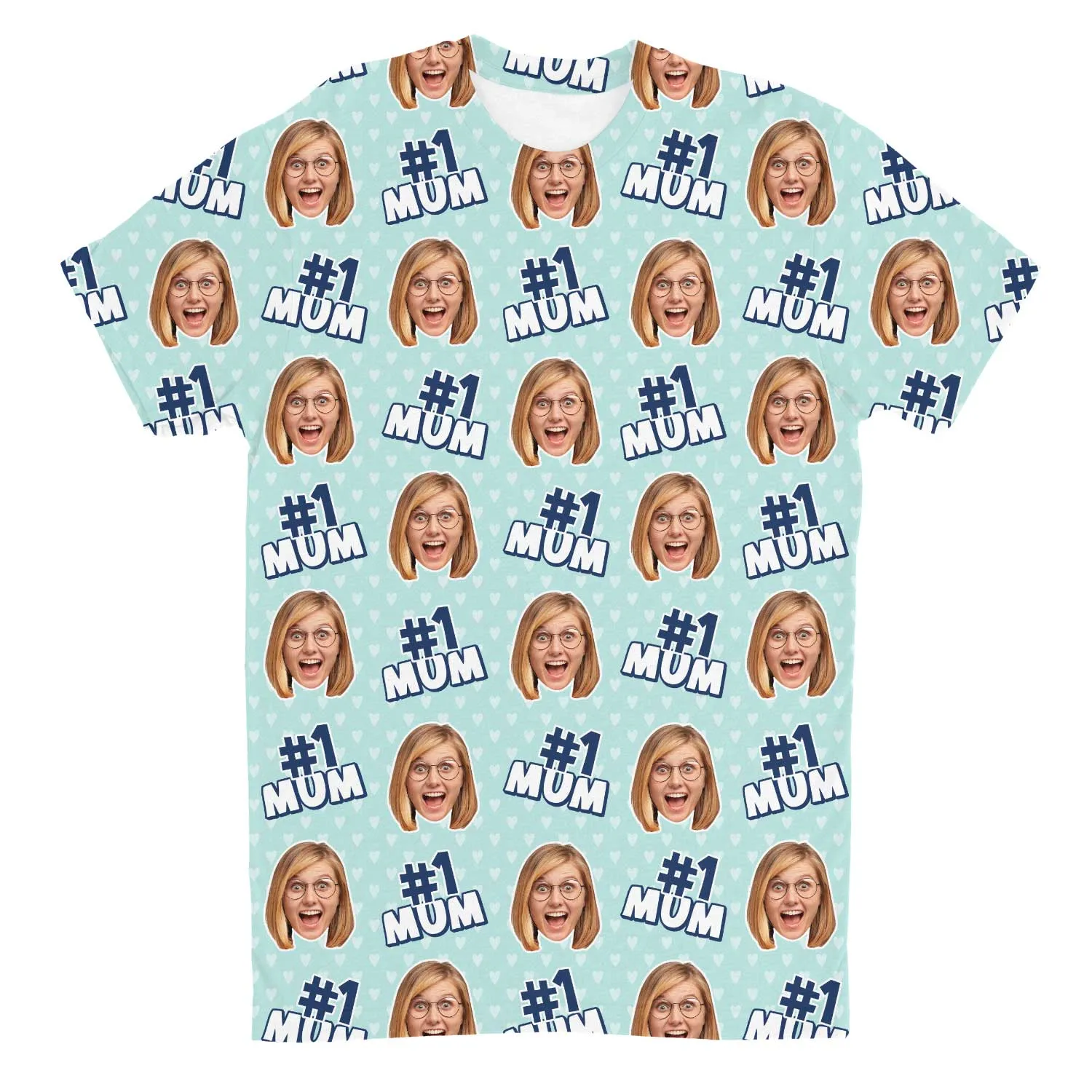 Number 1 Mum Custom T-Shirt sold by Super Socks product image thumbnail 2