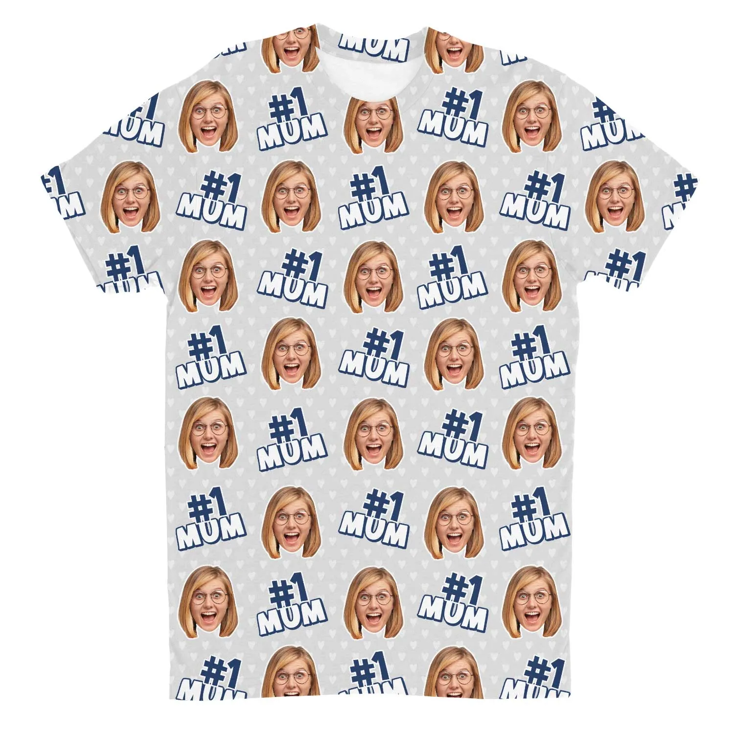 Number 1 Mum Custom T-Shirt sold by Super Socks product image thumbnail 4