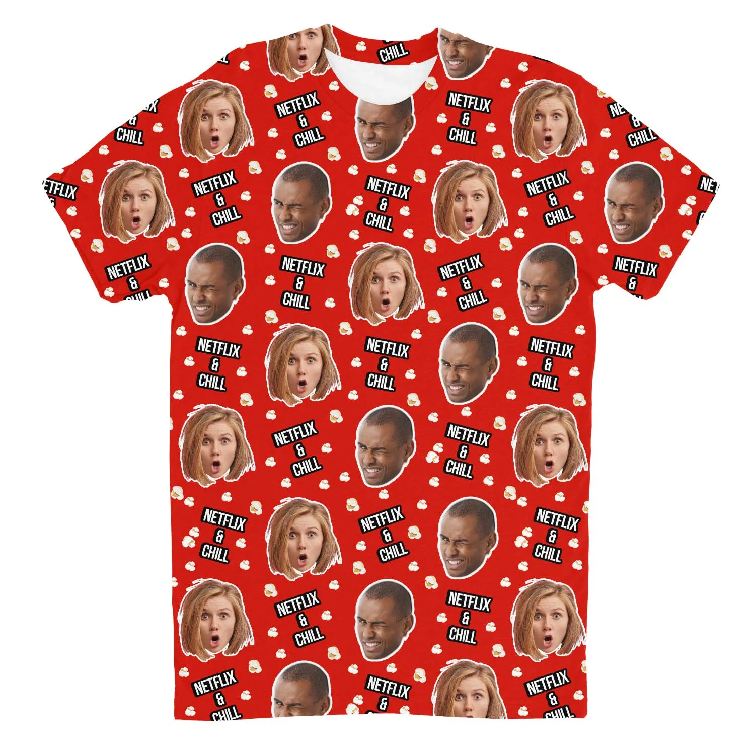 Netflix and Chill Custom T-Shirt sold by Super Socks product image thumbnail 2
