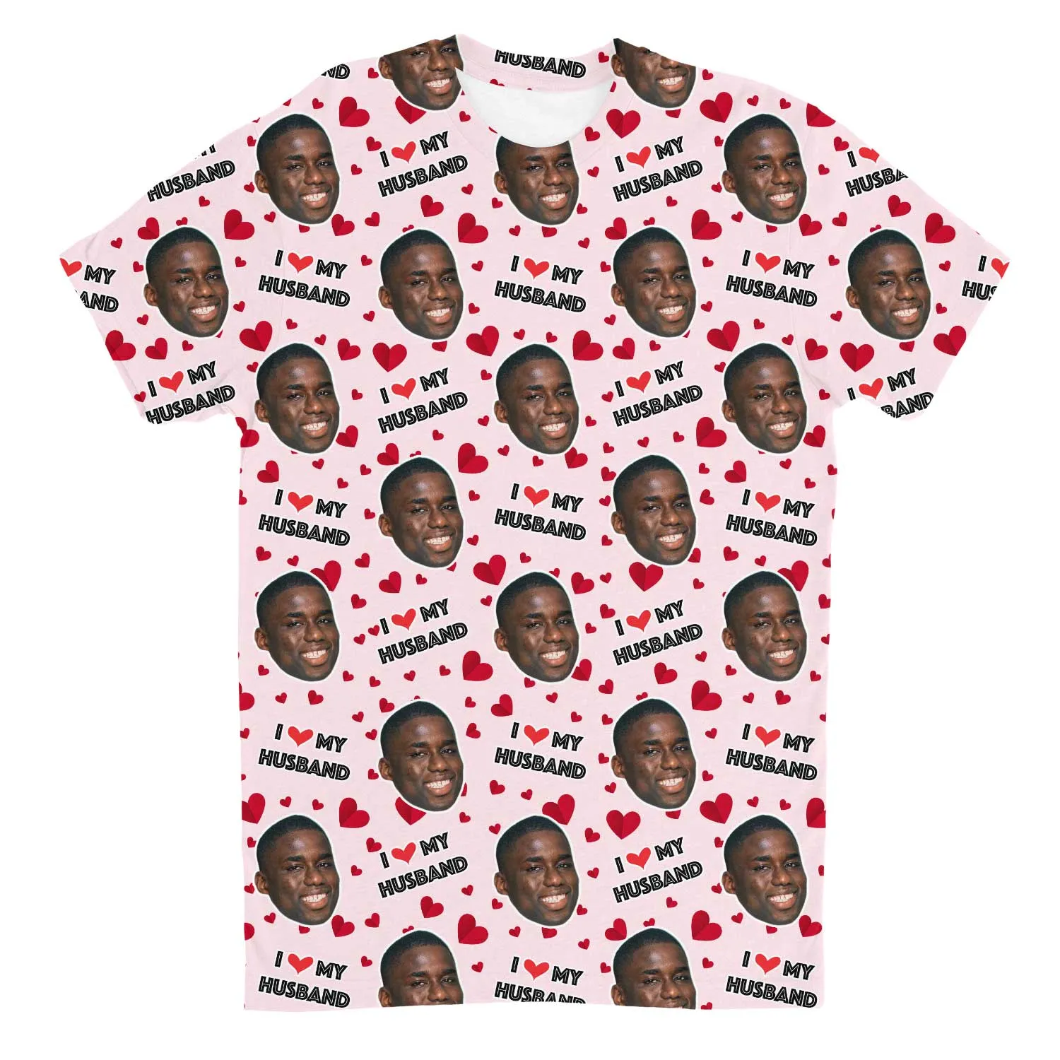 I Love My Husband Custom T-Shirt sold by Super Socks product image thumbnail 4