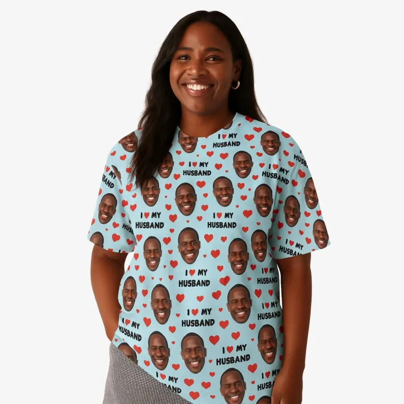 I Love My Husband Custom T-Shirt sold by Super Socks