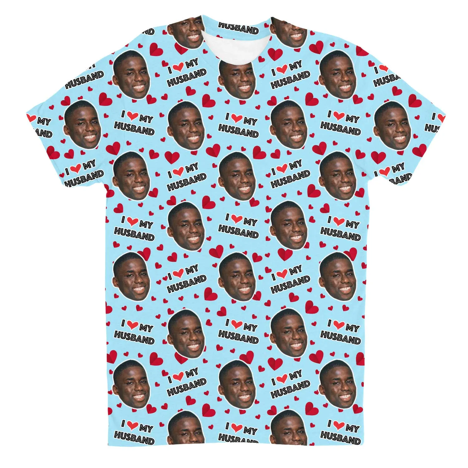 I Love My Husband Custom T-Shirt sold by Super Socks product image thumbnail 2