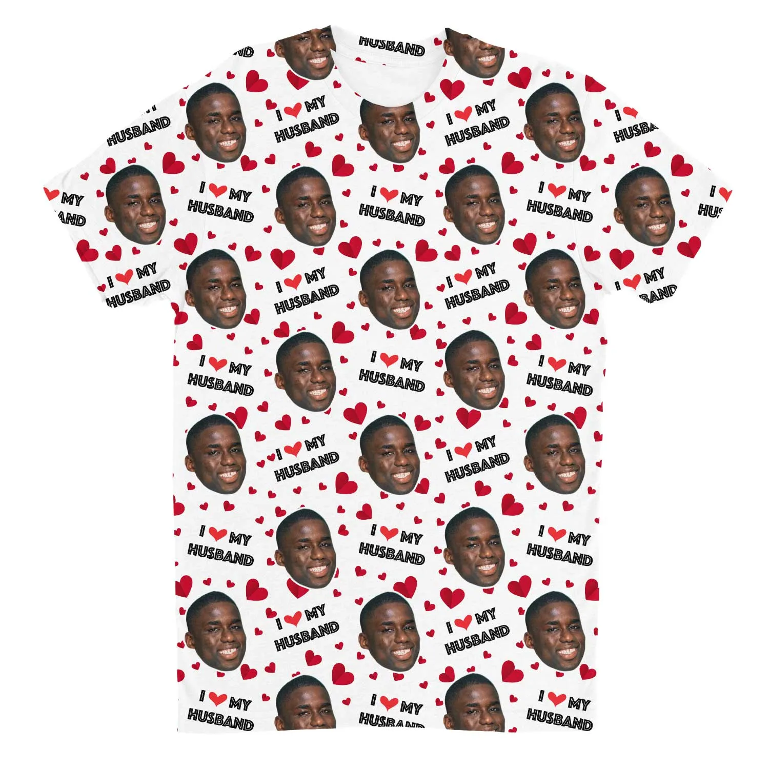 I Love My Husband Custom T-Shirt sold by Super Socks product image thumbnail 5