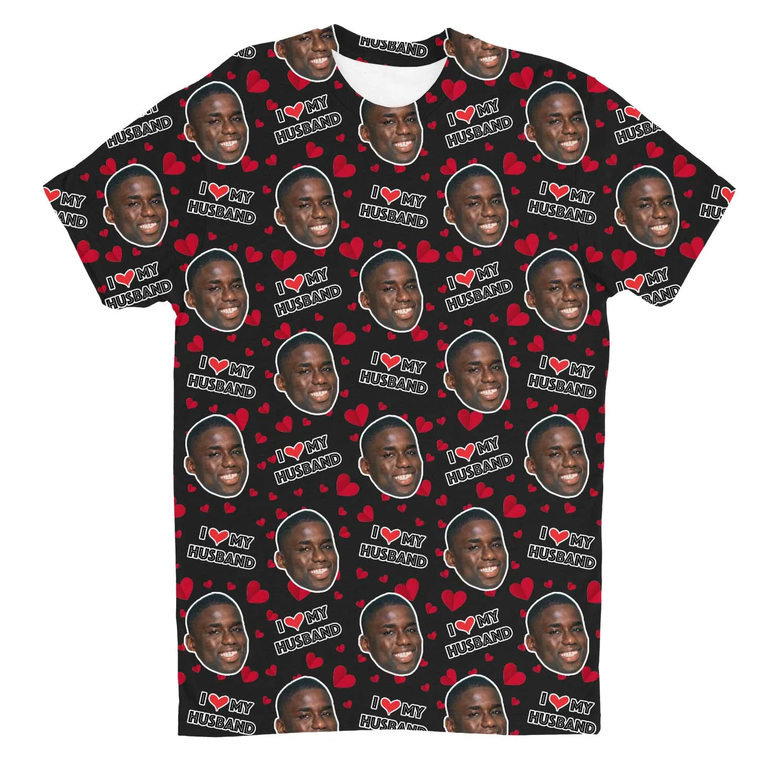 I Love My Husband Custom T-Shirt sold by Super Socks product image thumbnail 3