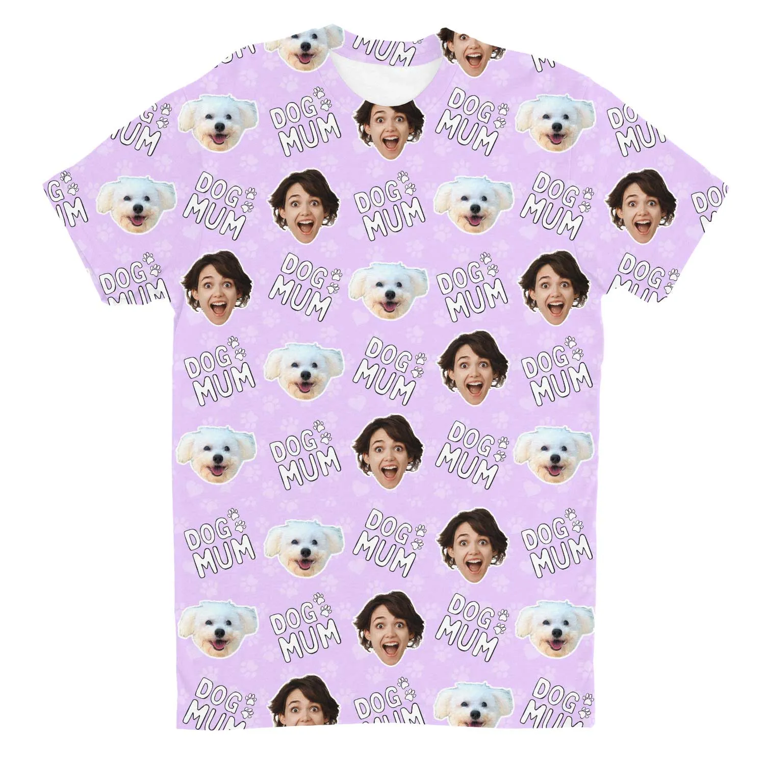 Dog Mum Custom T-Shirt sold by Super Socks product image thumbnail 3