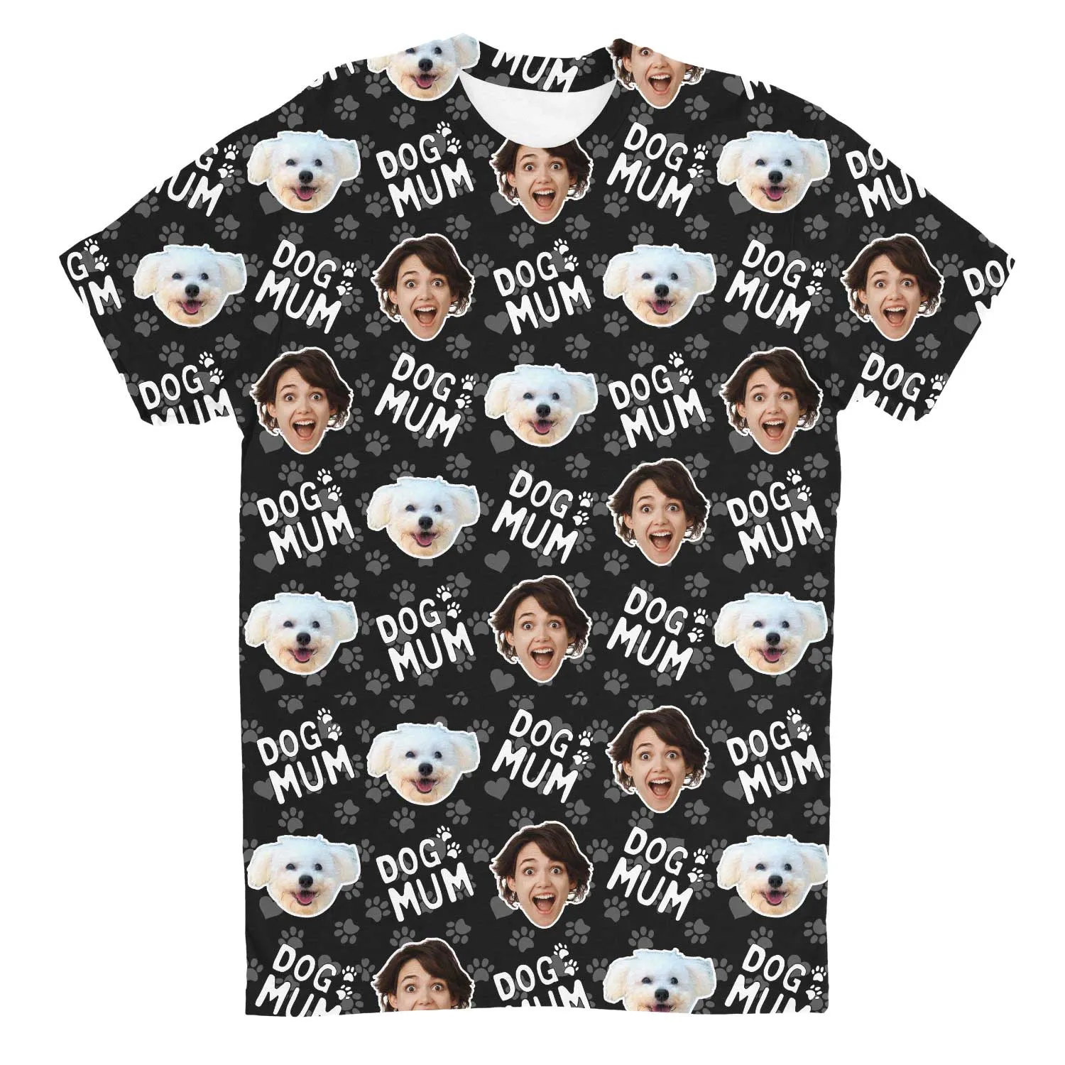 Dog Mum Custom T-Shirt sold by Super Socks product image thumbnail 5