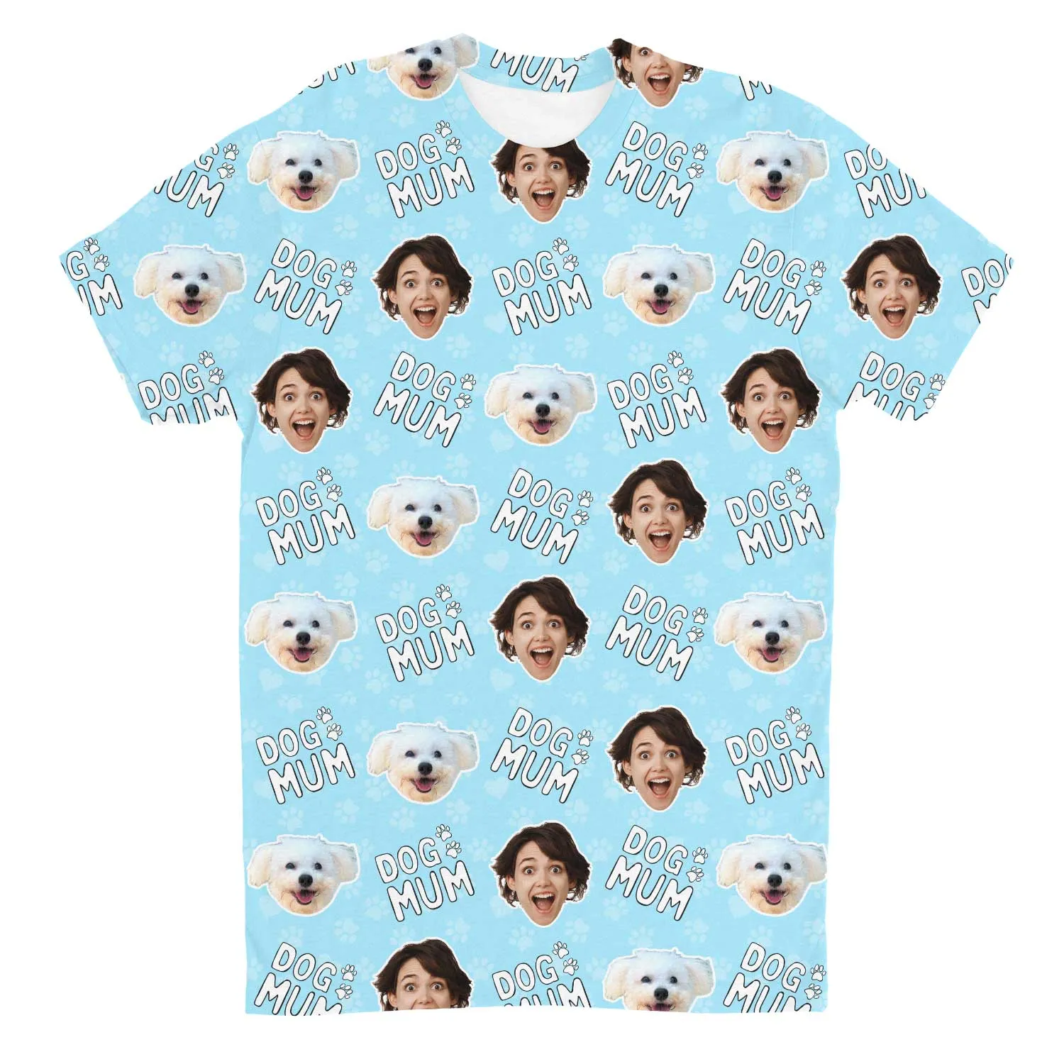 Dog Mum Custom T-Shirt sold by Super Socks product image thumbnail 4