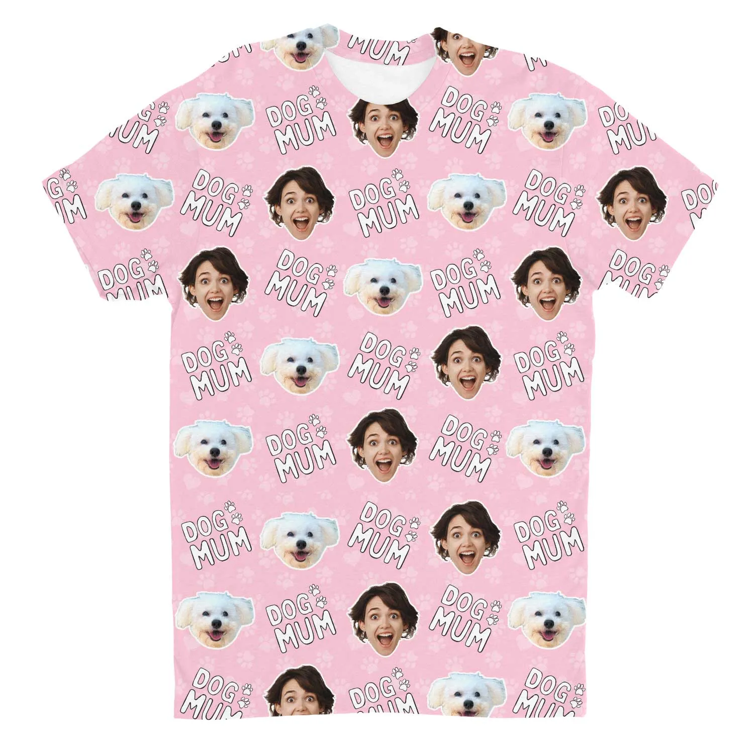 Dog Mum Custom T-Shirt sold by Super Socks product image thumbnail 2