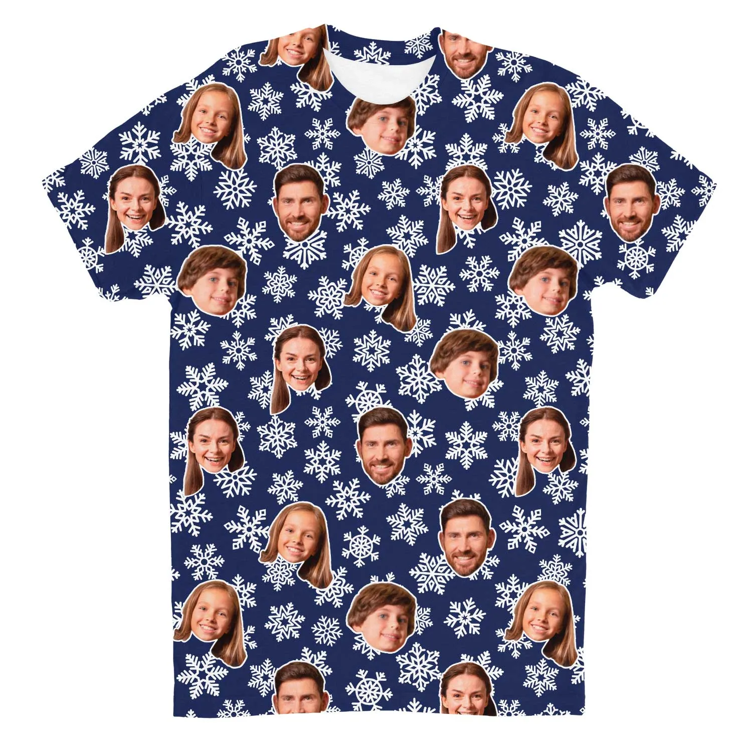 Snowflakes Custom T-Shirt sold by Super Socks product image thumbnail 2