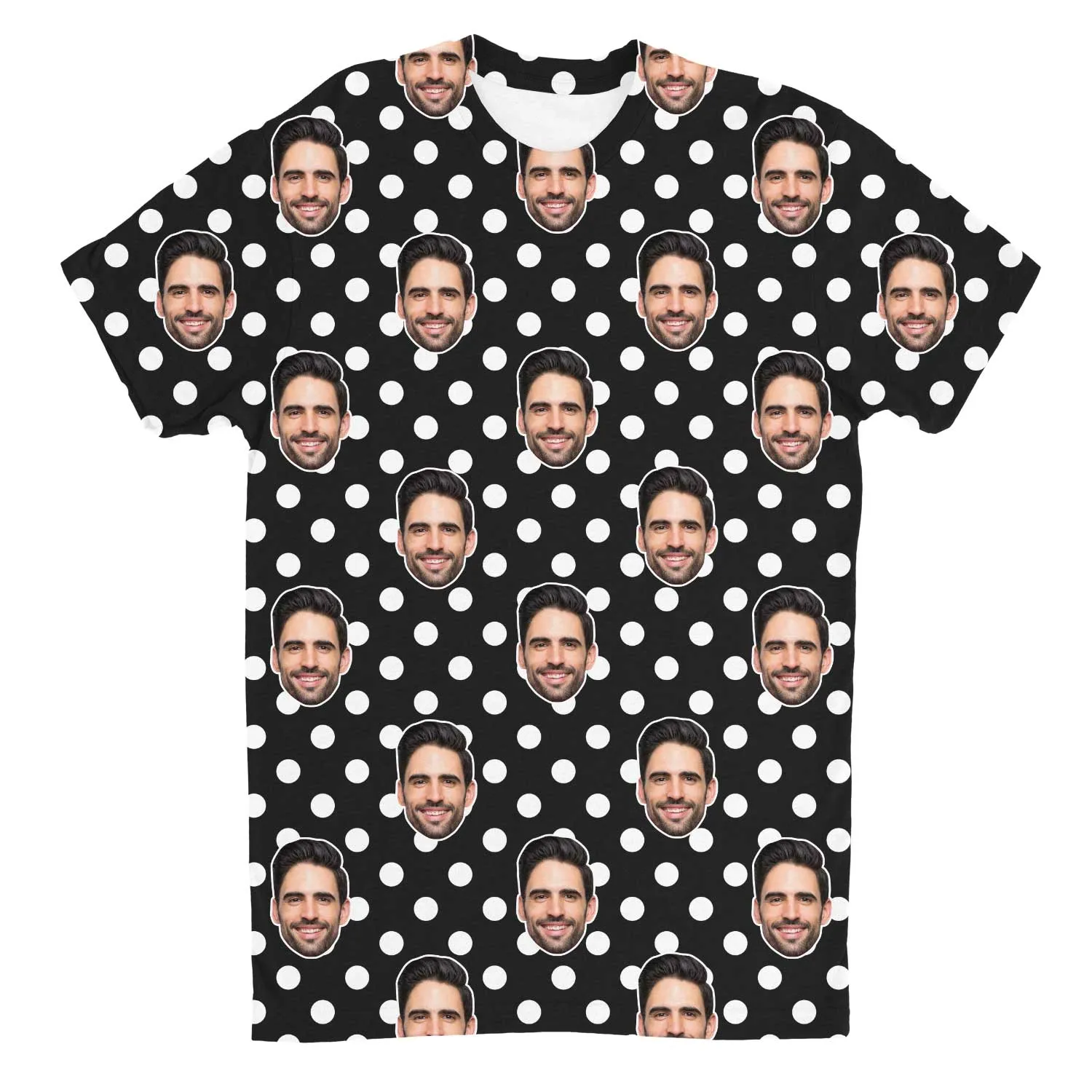 Polka Dot Custom T-Shirt sold by Super Socks product image thumbnail 5