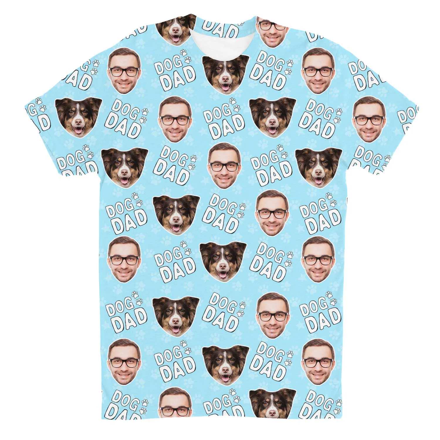 Dog Dad Custom T-Shirt sold by Super Socks product image thumbnail 3