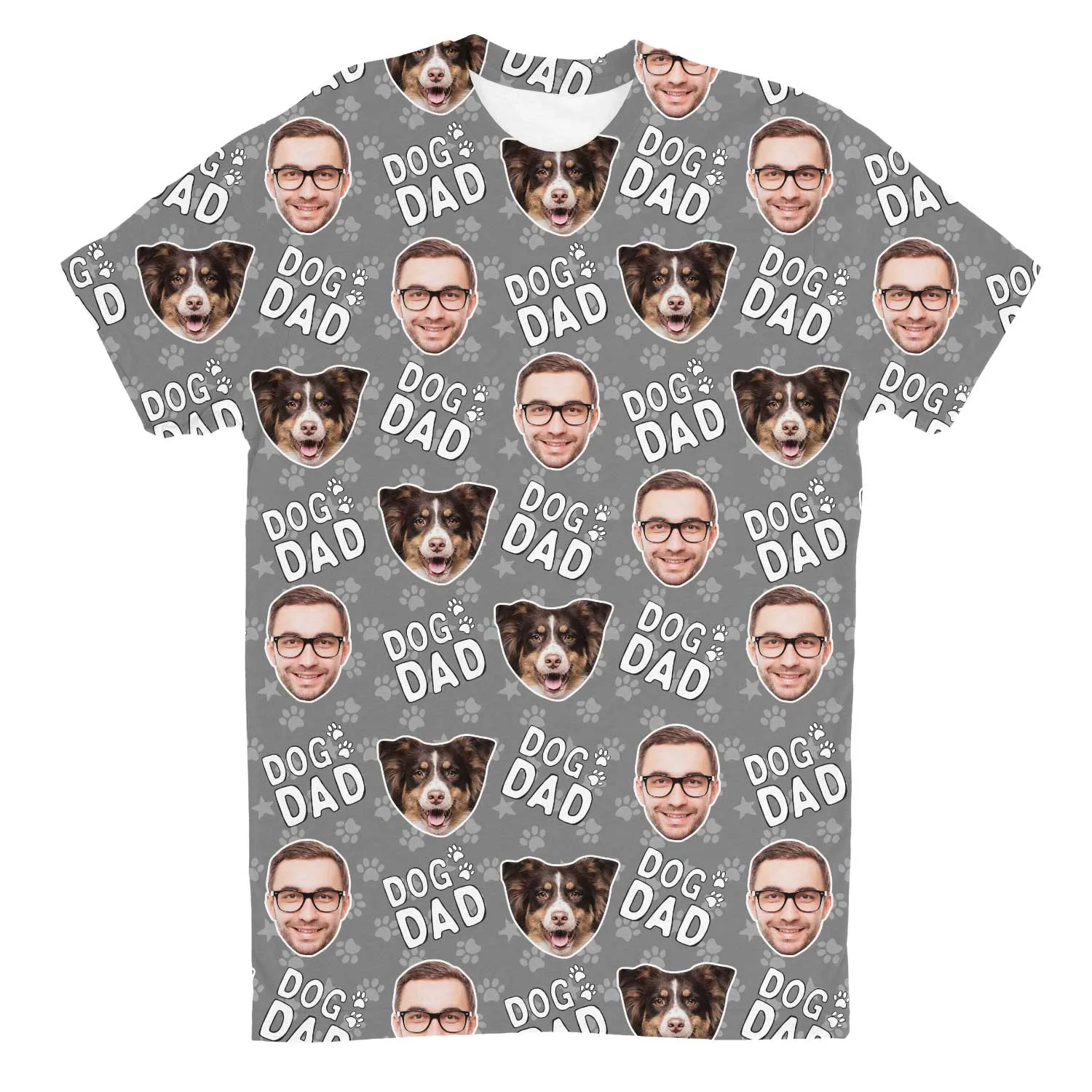 Dog Dad Custom T-Shirt sold by Super Socks product image thumbnail 5