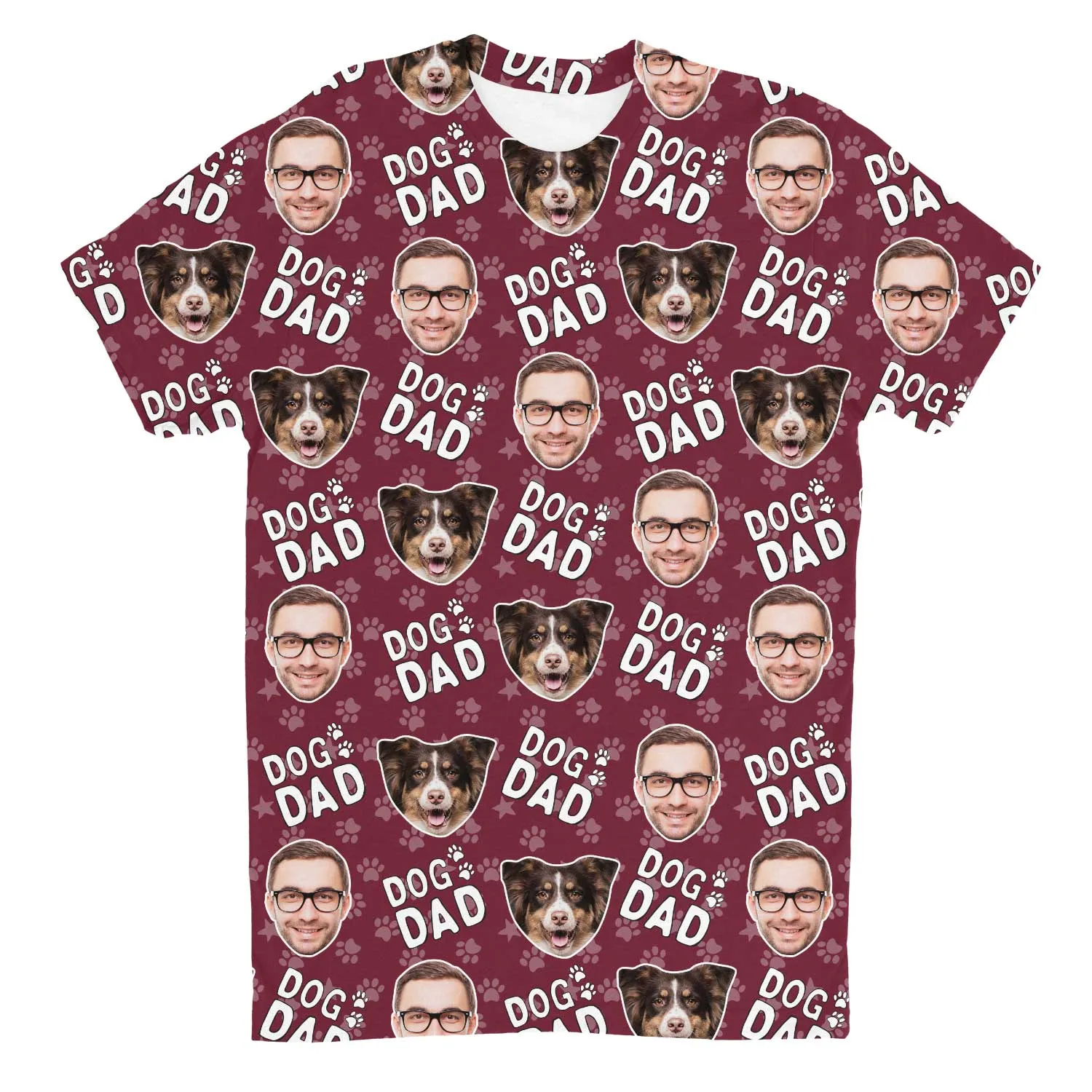Dog Dad Custom T-Shirt sold by Super Socks product image thumbnail 2