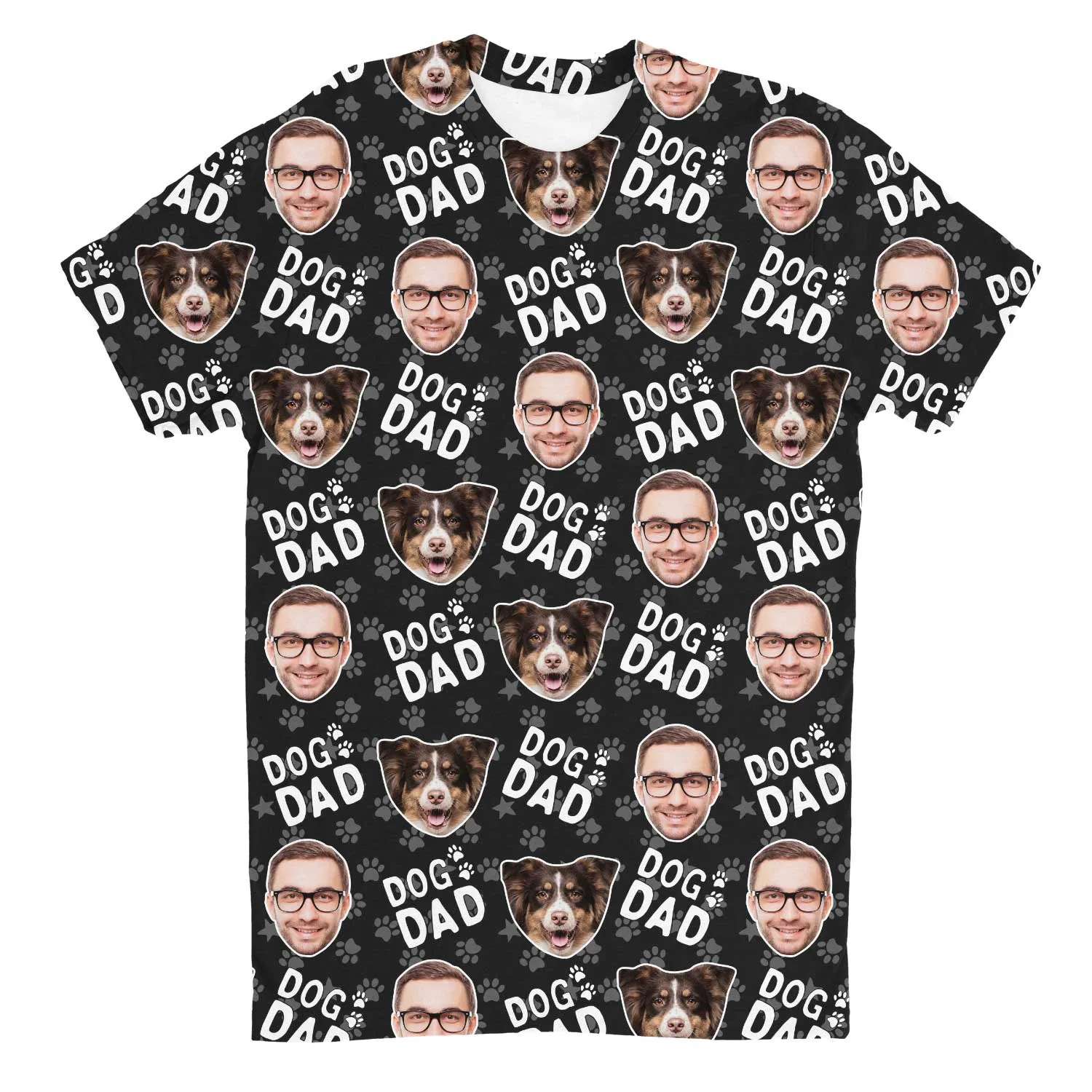Dog Dad Custom T-Shirt sold by Super Socks product image thumbnail 4