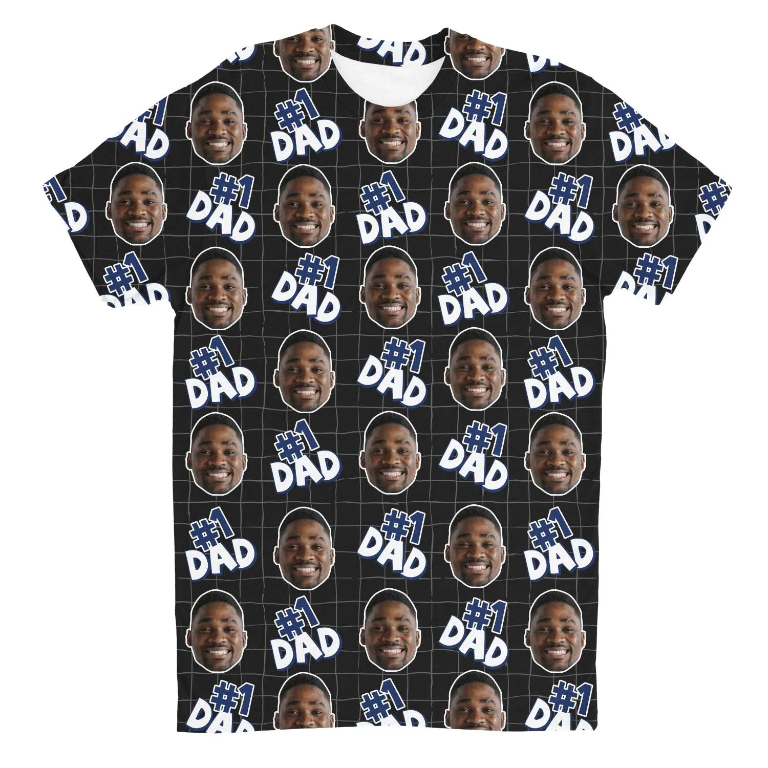 Number 1 Dad Custom T-Shirt sold by Super Socks product image thumbnail 4