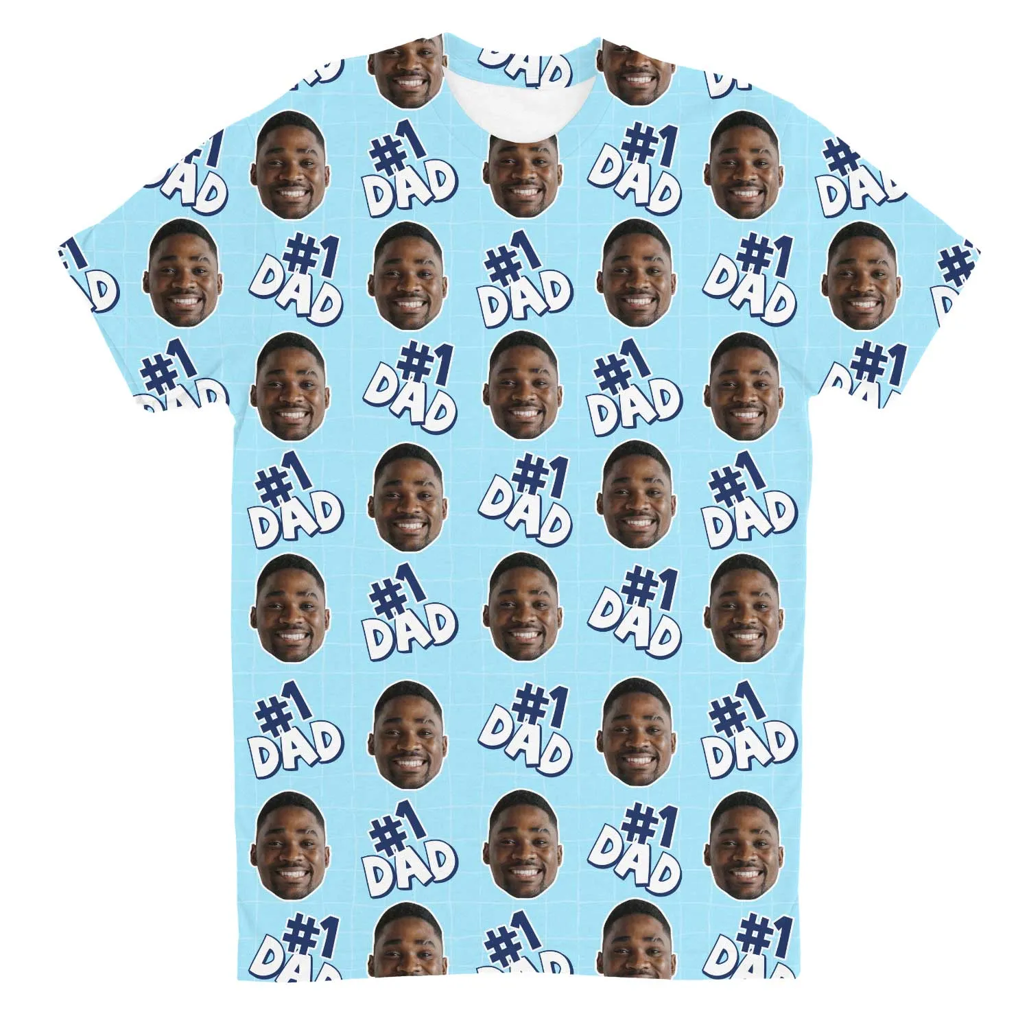 Number 1 Dad Custom T-Shirt sold by Super Socks product image thumbnail 3