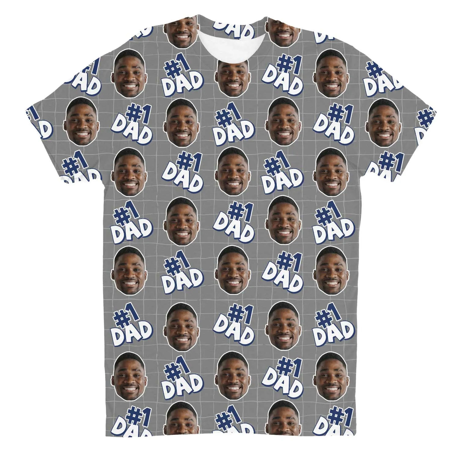 Number 1 Dad Custom T-Shirt sold by Super Socks product image thumbnail 5