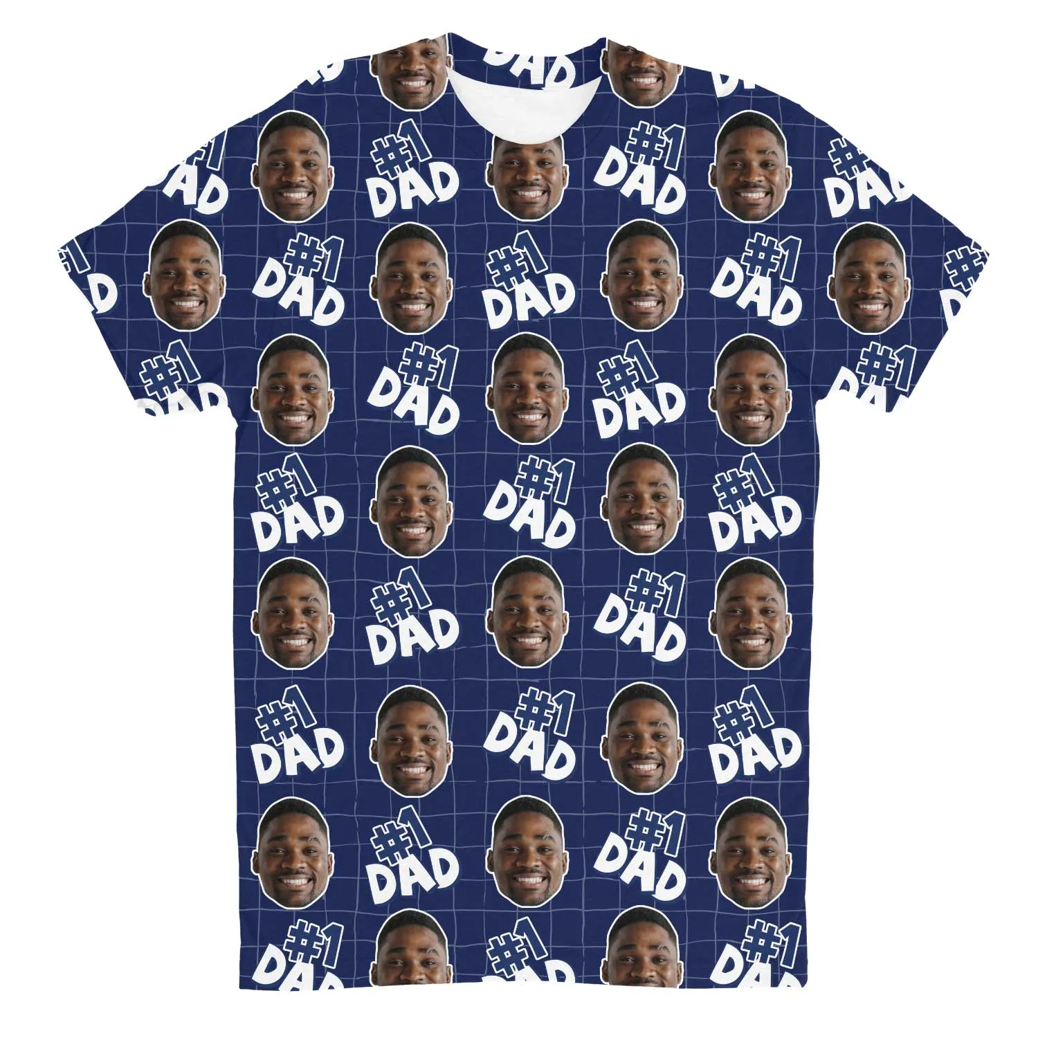 Number 1 Dad Custom T-Shirt sold by Super Socks product image thumbnail 2