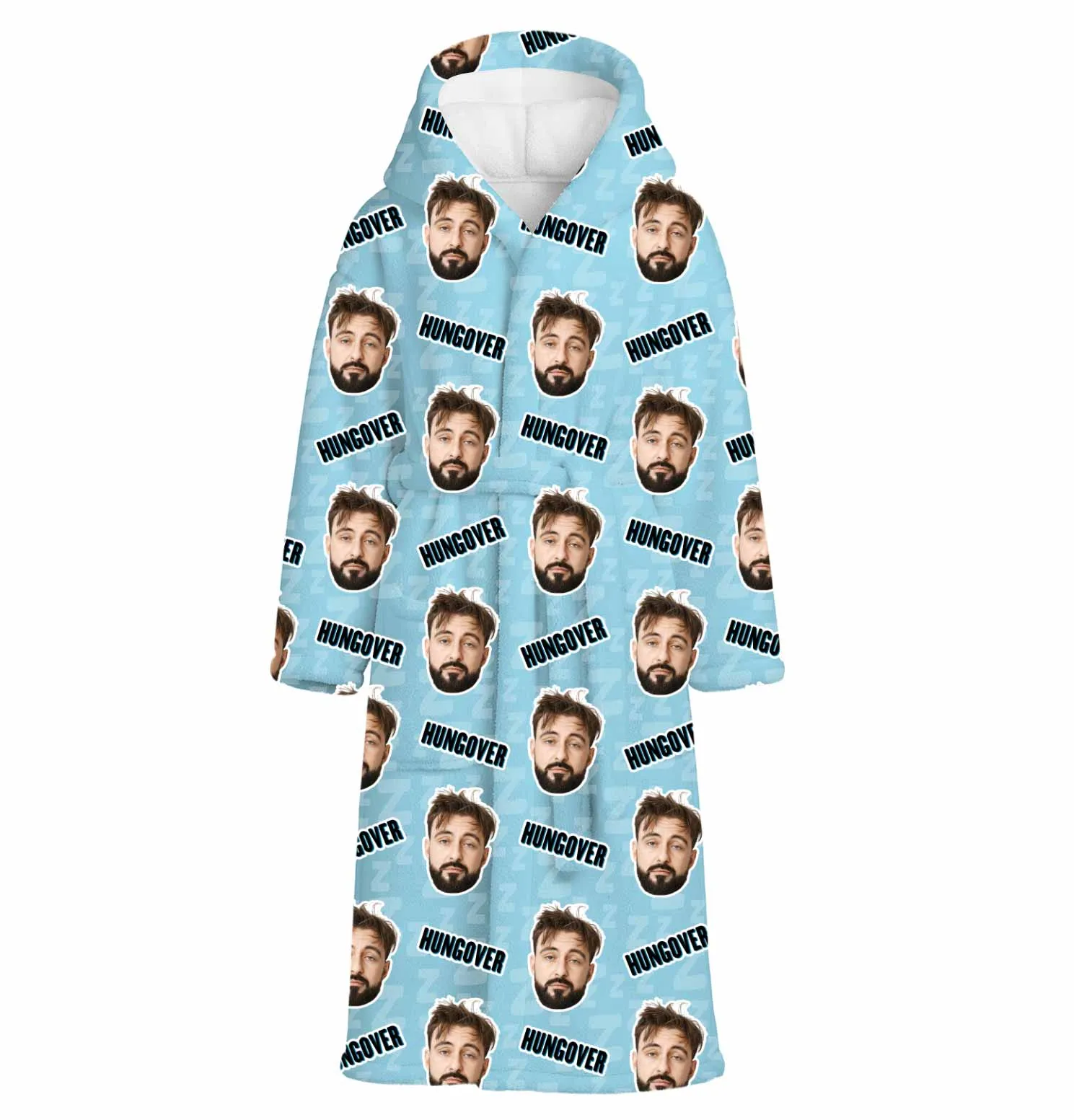 Hungover Personalised Dressing Gown sold by Super Socks product image thumbnail 4